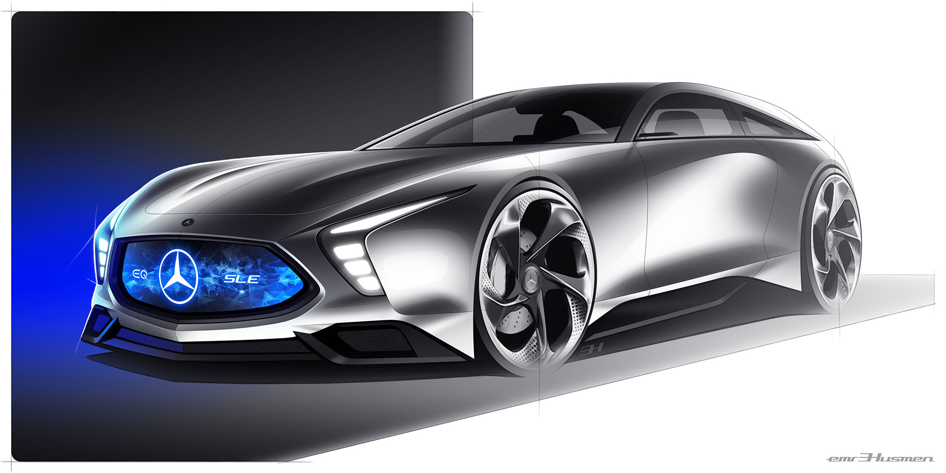Mercedes-Benz-SLE-Shooting-Brake-1 Mercedes-Benz SLE Shooting Brake Offers An Futuristic Take On The SL’s Future
