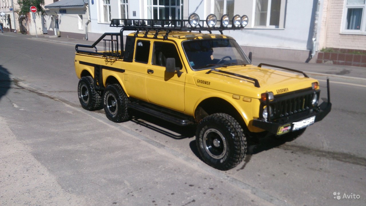 lada niva 6x6 2 Custom Lada Niva 6×6 Pickup Is A Poor Man’s Mercedes-AMG G63 6×6