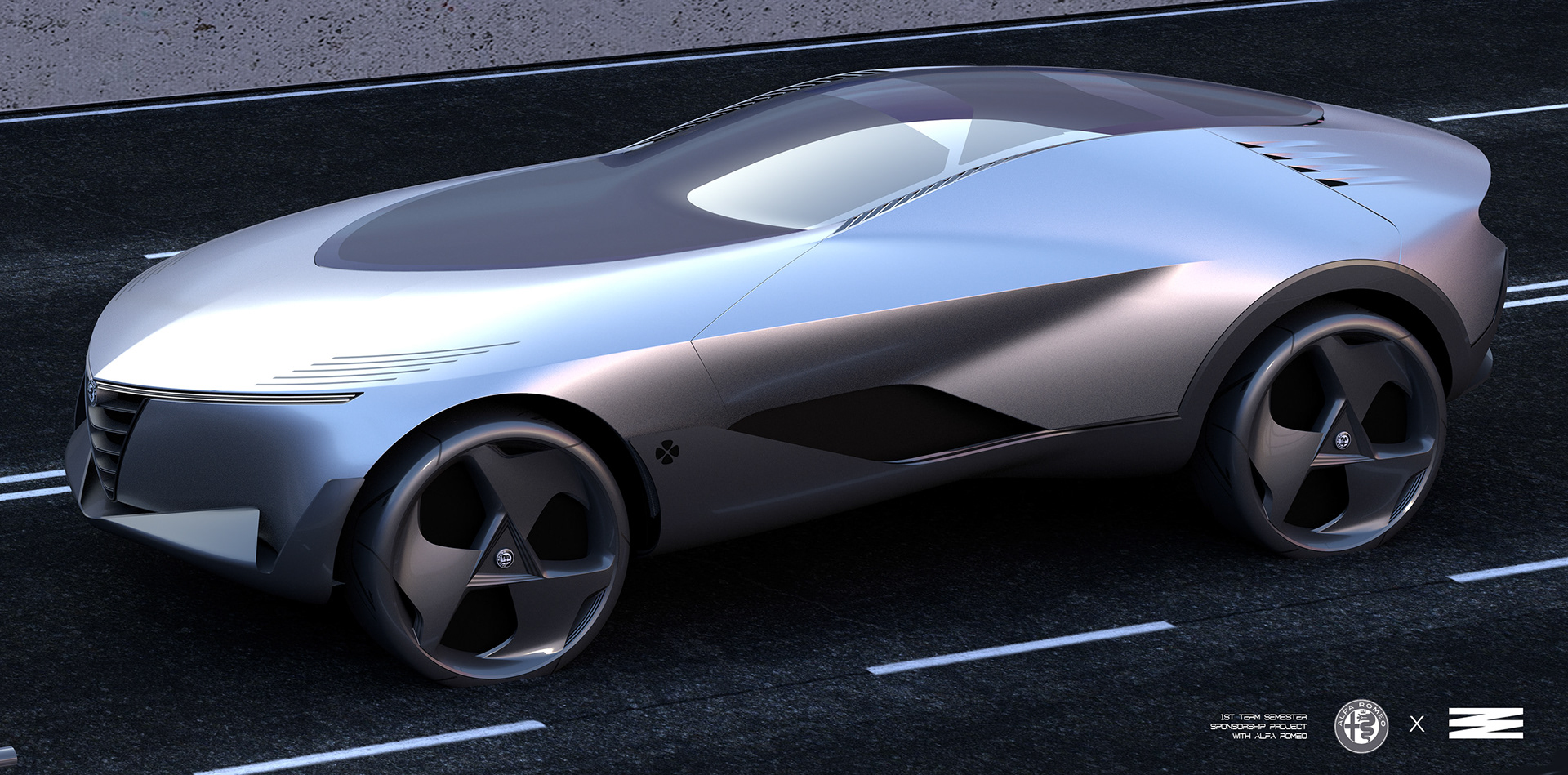 Alfa-Romeo-Freccia-Concept-13 Classic Alfa Romeo Montreal Inspires Futuristic Crossover Concept