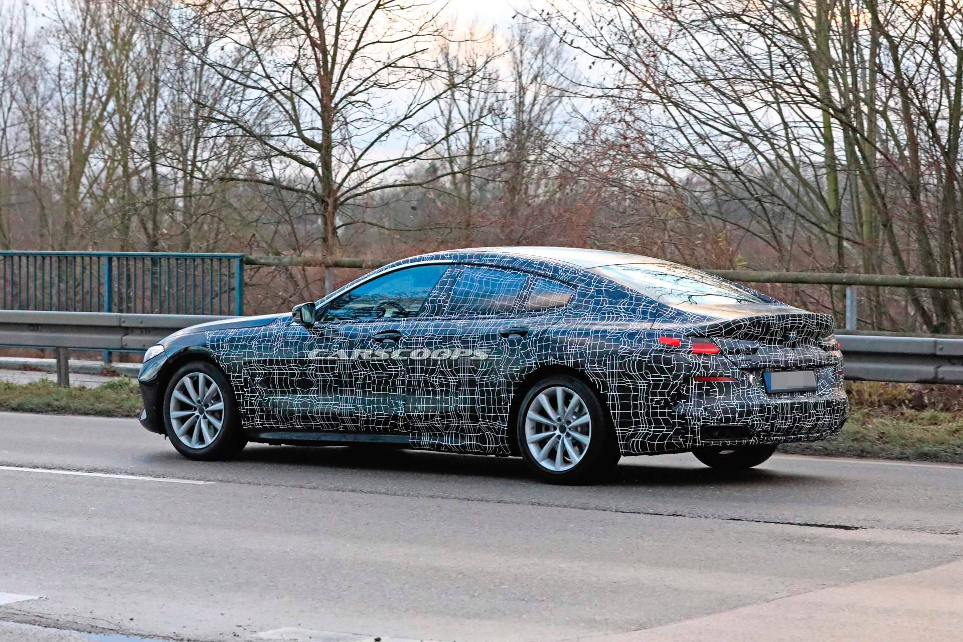2020 BMW 8 Series Gran Coupe spy shots 16 2020 BMW 8 Series And M850i Gran Coupes Peel Off Their Face Masks