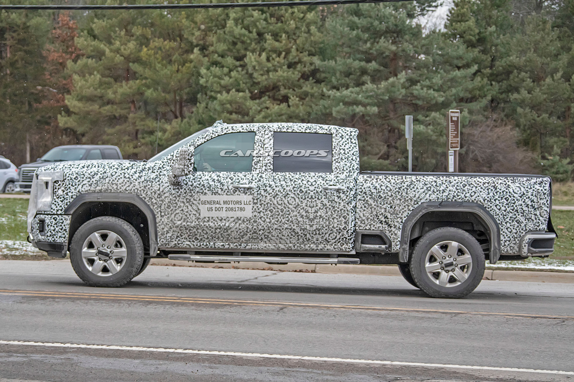 2020 gmc sierra hd spy shots 8 2020 GMC Sierra Denali HD Shows Its Face In First Teaser Image
