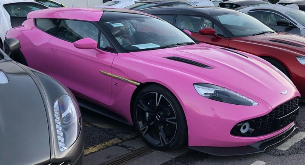  Someone Ordered  A Pink (!) Aston Martin Vanquish Zagato Shooting Brake