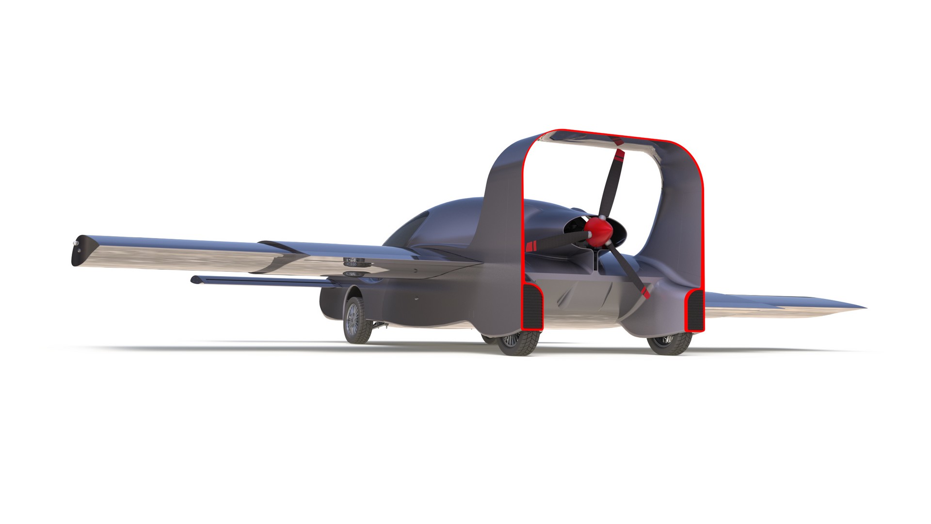 Detroit Flying Cars-4 Flying Car Unexpectedly Goes Airborne During Test, Crashes To The Ground