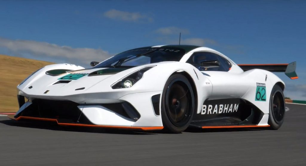  Brabham BT62 Looks Bonkers Attacking The Portimao Circuit