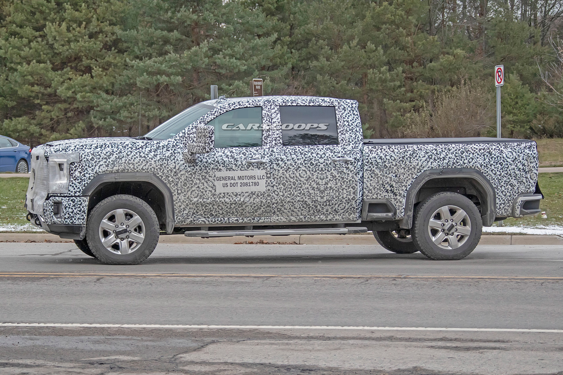2020 gmc sierra hd spy shots 7 2020 GMC Sierra Denali HD Shows Its Face In First Teaser Image