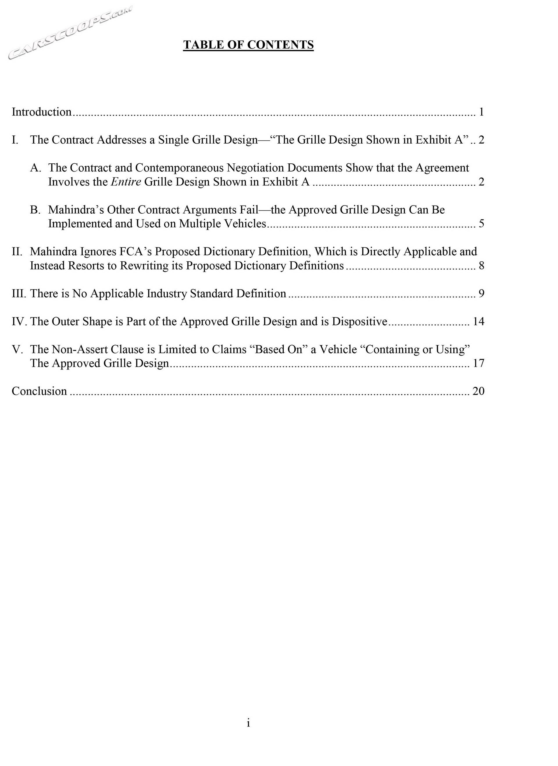 Mahindra brief-2 copy FCA Says Reports Claiming Mahindra Won First Battle To Sell Roxor In U.S. Are False (Updated)