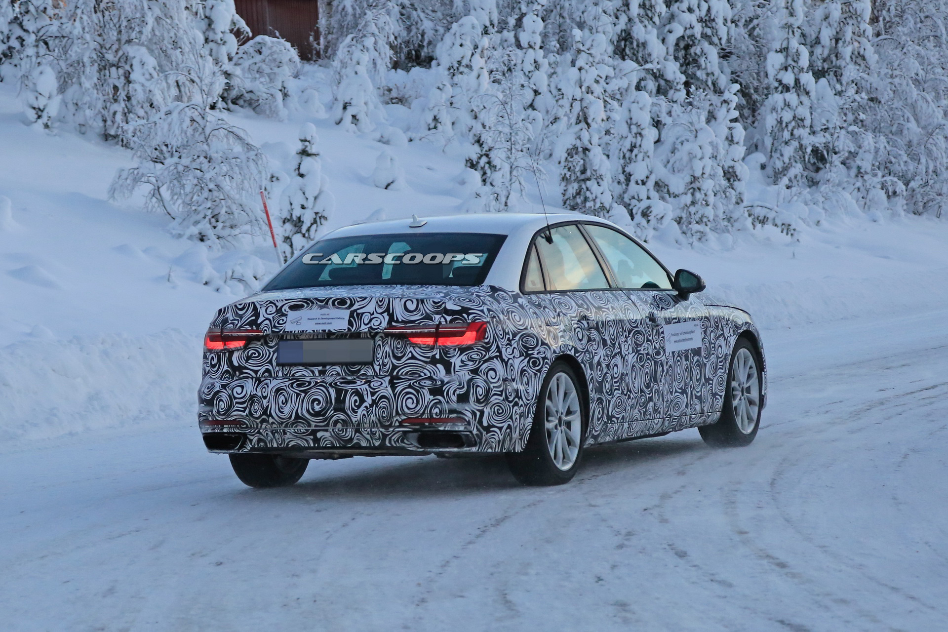 2020 audi a4 sedan facelift 14 2020 Audi A4 Sedan Spotted Rocking Redesigned Front And Rear Ends