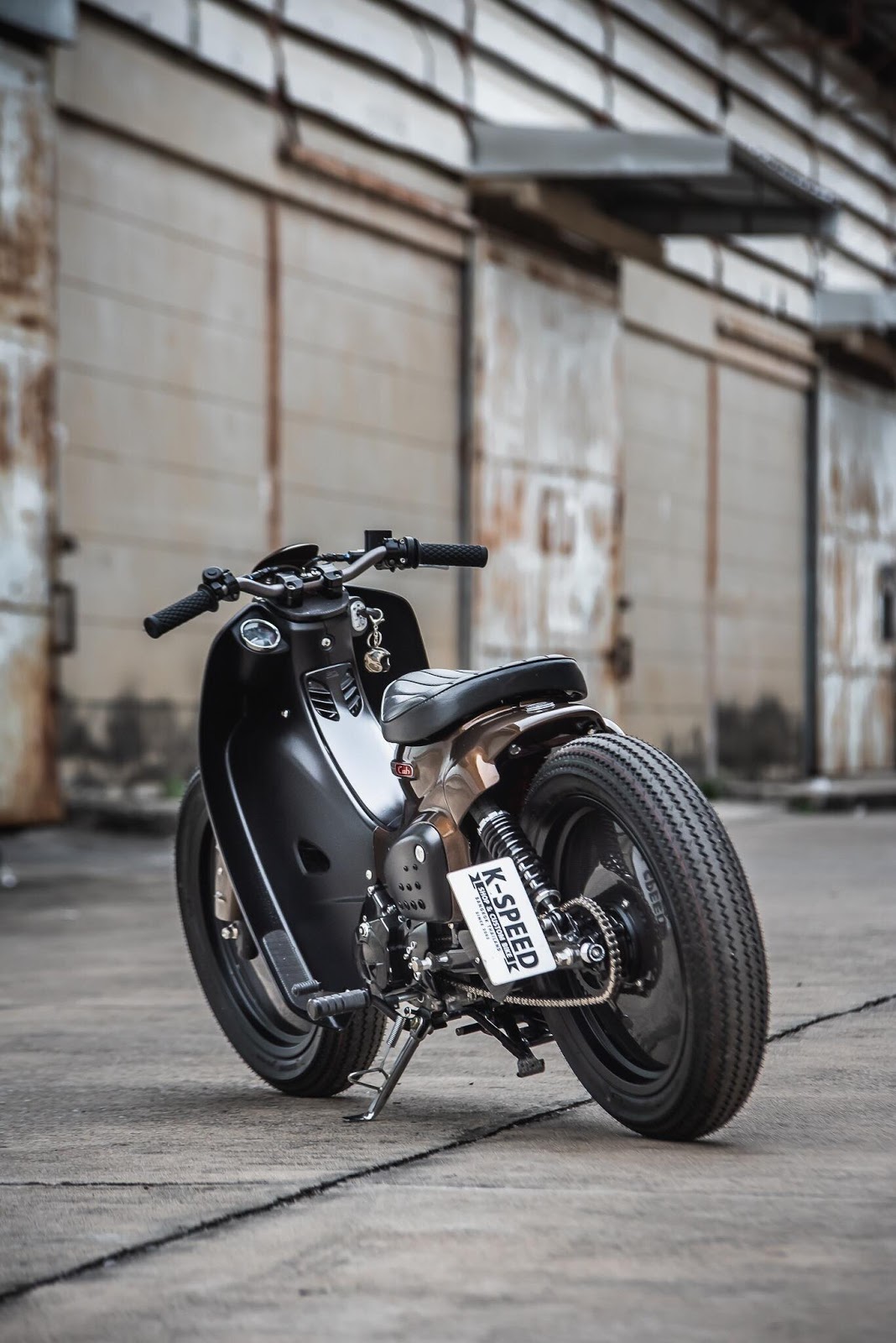 Honda Super Cub K-Storm by K-Speed x Storm Aeropart 28 K-Speed Transforms Humble Honda Super Cub Into A Cafe Racer