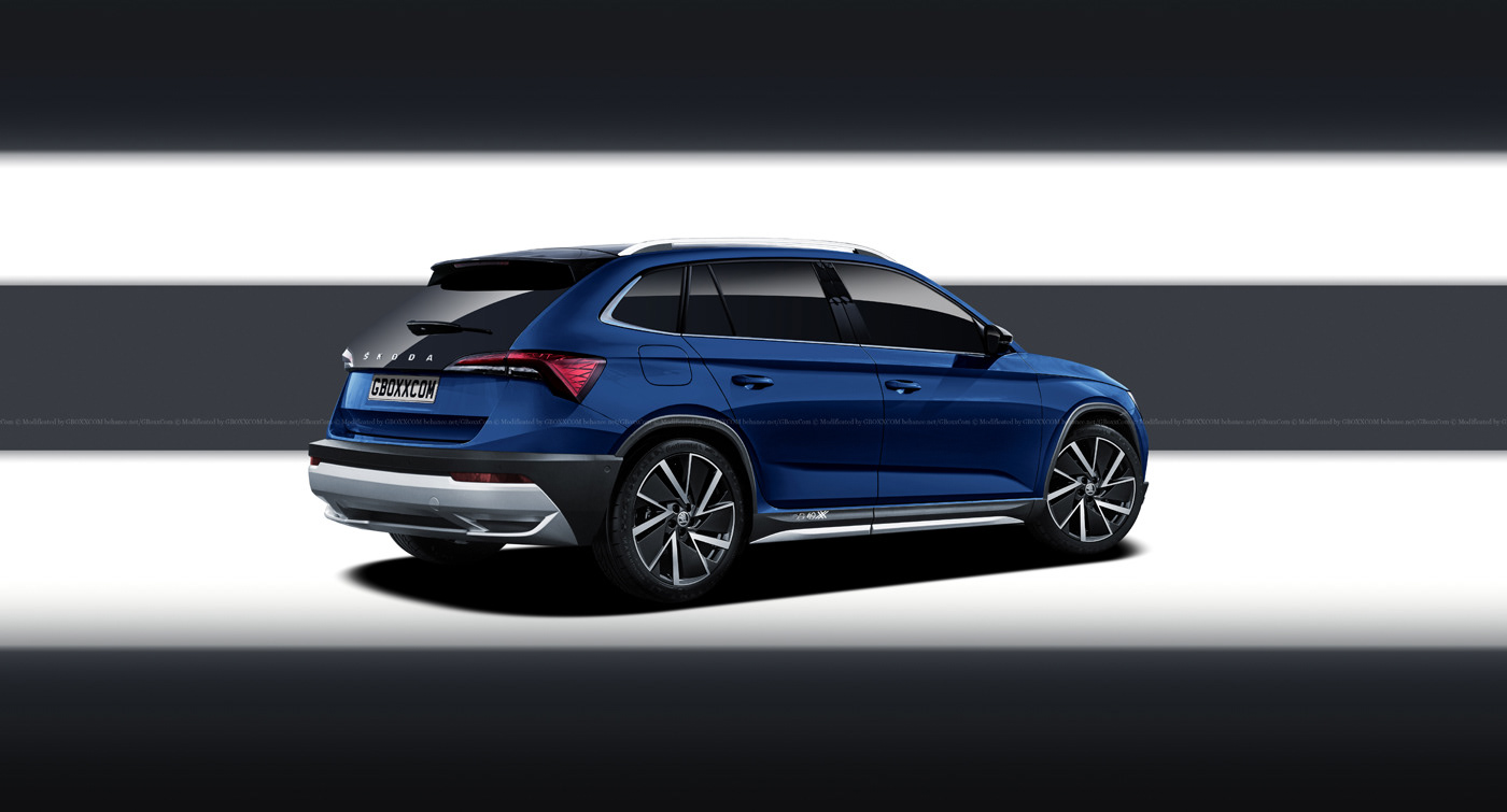 skoda scala cross render 2 Skoda Scala Cross Looks Like A Very Enticing Rugged Hatchback