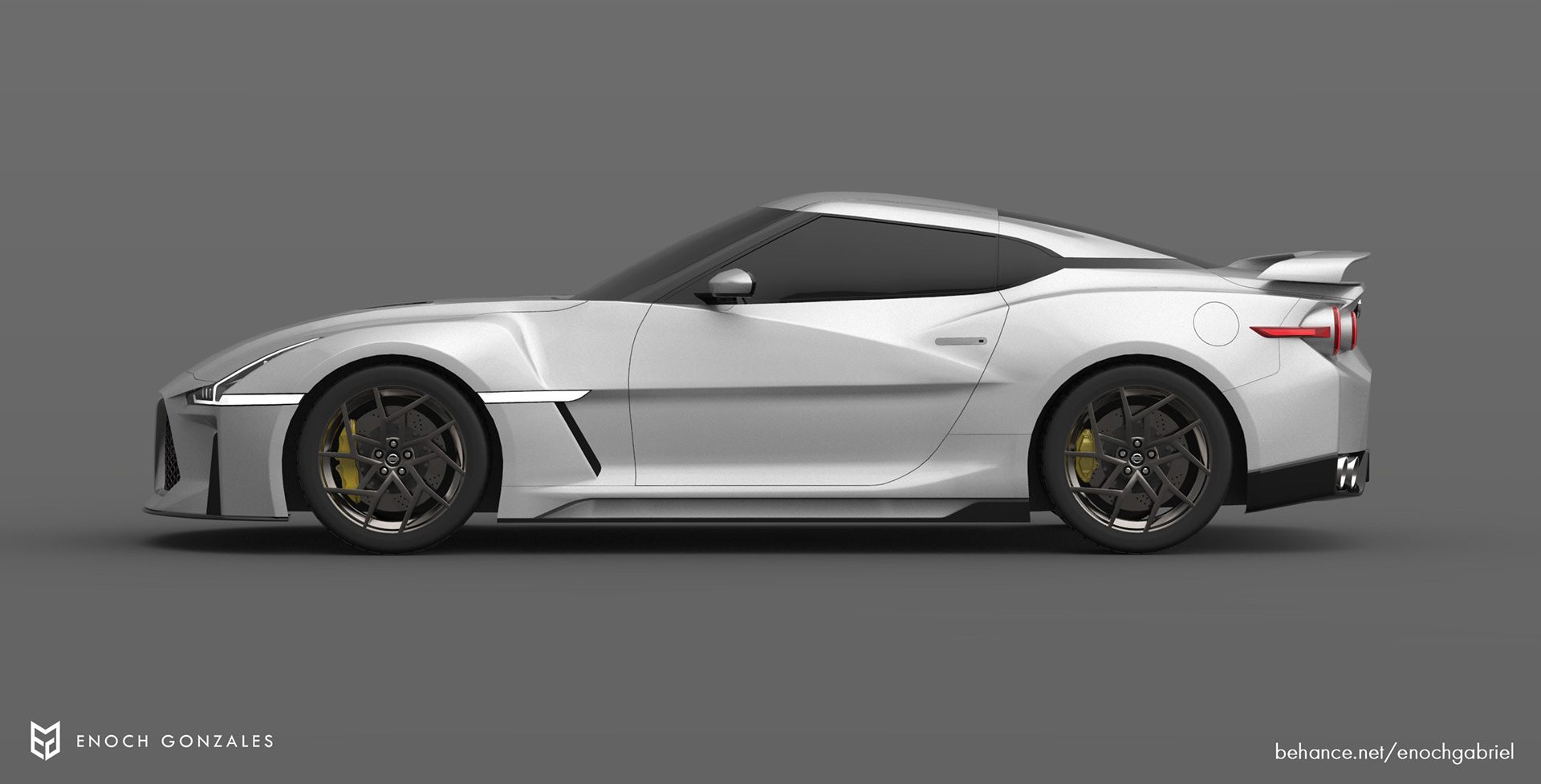 2021 nissan gt-r rendering 6 Next-Gen Nissan GT-R Illustration Brings Vision Gran Turismo And GT-R50 By Italdesign Together
