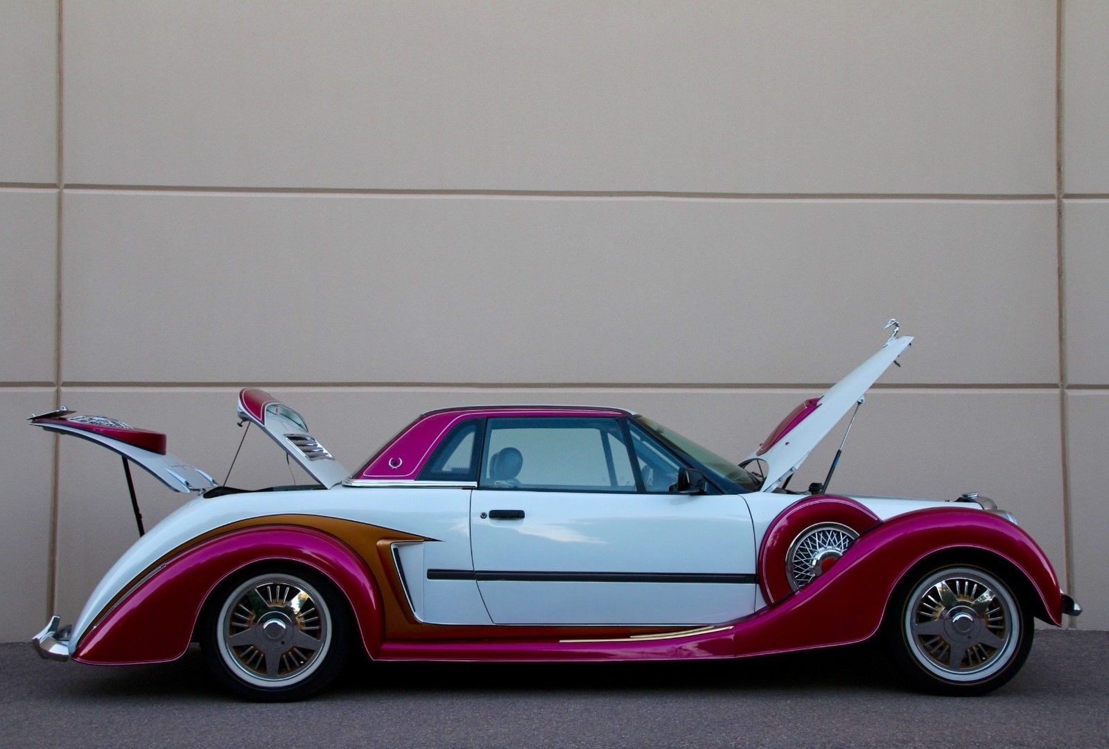 Riley Convertible Replica-10 This Weird Retro Riley Contraption Has A Rear-Mounted Cadillac V8