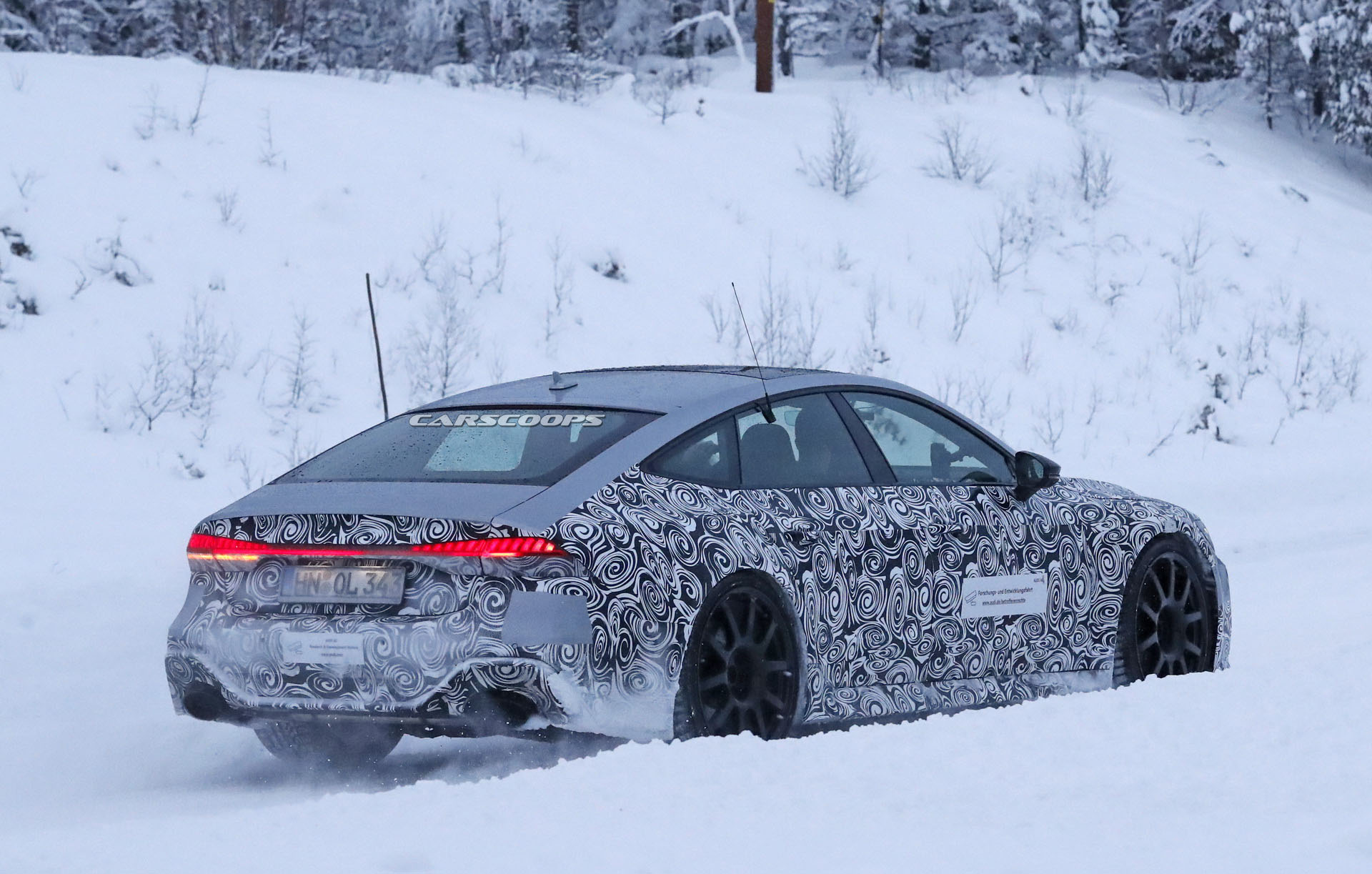 2019-Audi-RS7-Scoop-18 2020 Audi RS7 Spotted Near The Arctic Circle, Will Get Over 600-HP
