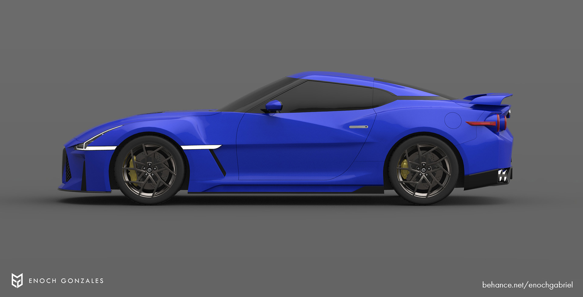 2021 nissan gt-r rendering 17 Next-Gen Nissan GT-R Illustration Brings Vision Gran Turismo And GT-R50 By Italdesign Together