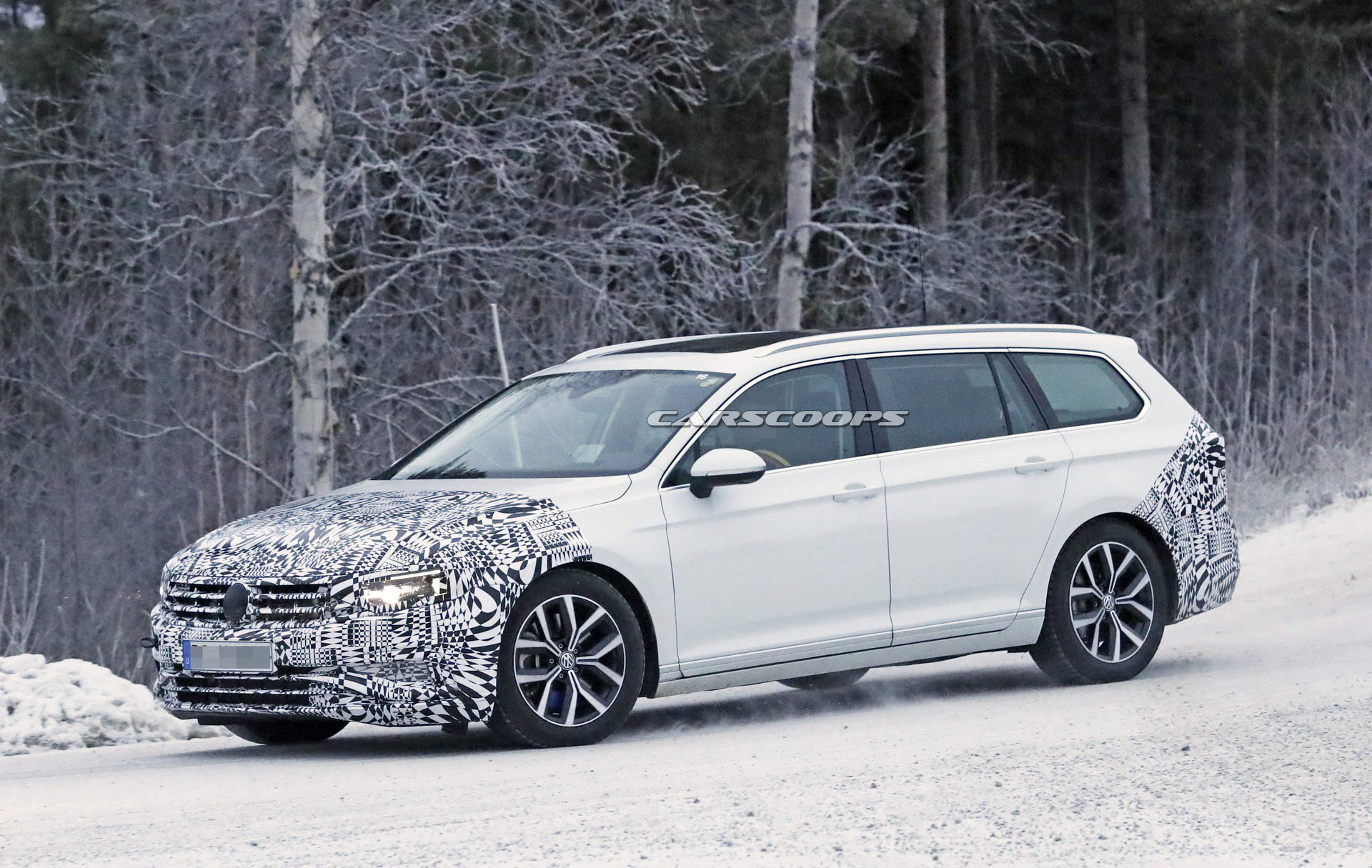 2020 VW Passat Euro-Spec-26 Europe’s Volkswagen Passat Spied Hiding Minor Styling Changes Under Heavy Camouflage