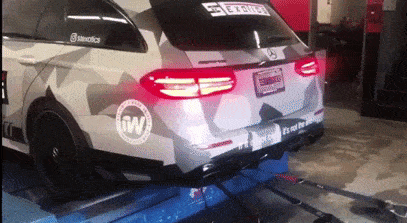 mercedes e63 wagon fi exhaust flames