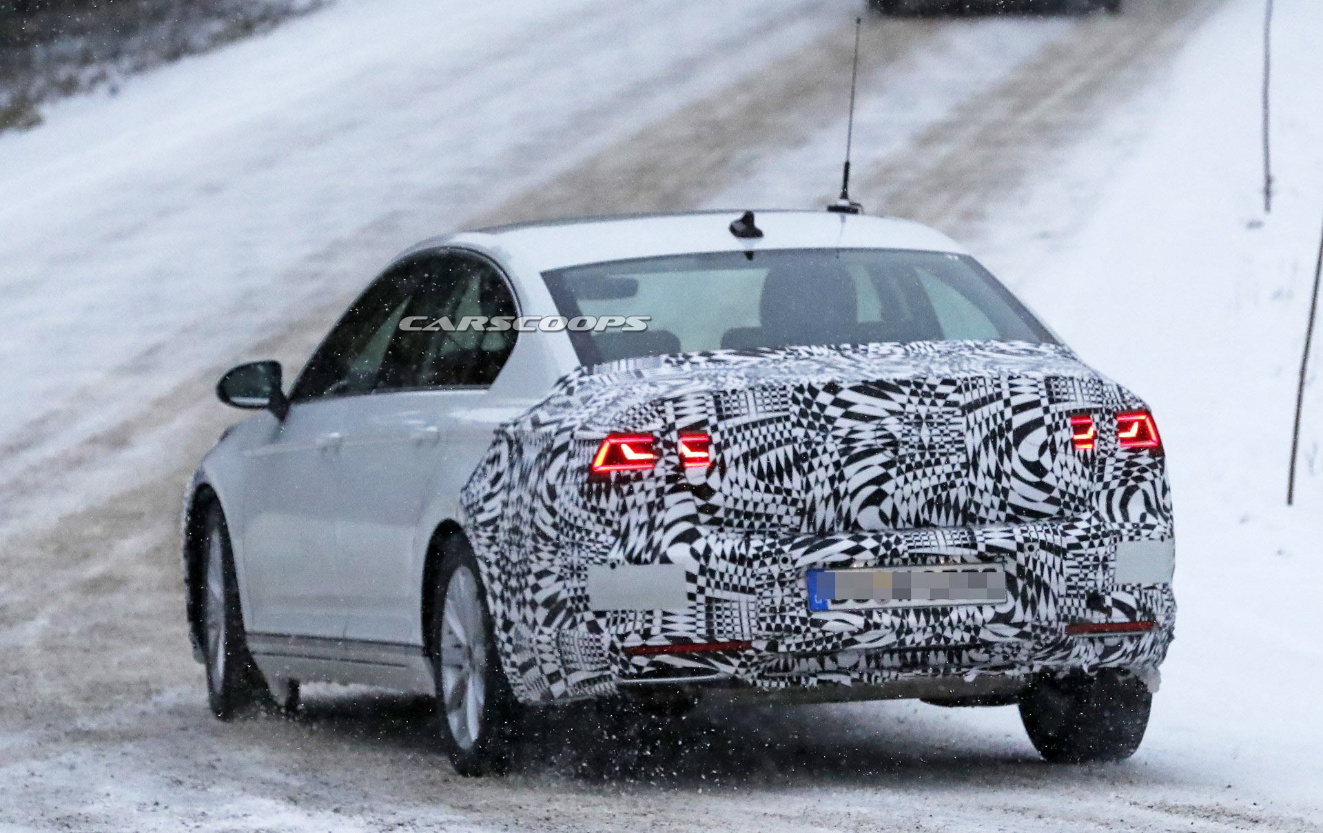 2020 VW Passat Euro-Spec-7 Europe’s Volkswagen Passat Spied Hiding Minor Styling Changes Under Heavy Camouflage