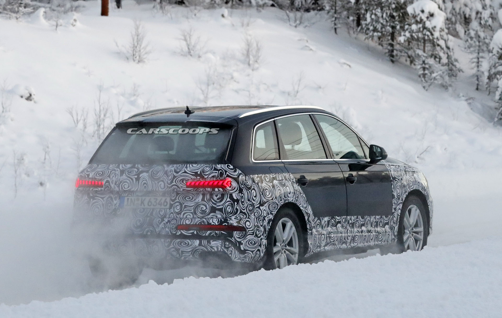 2020-Audi-Q7-SQ7-Facelift-45 2020 Audi Q7 Facelift Spotted Testing On Cold-Weather Conditions
