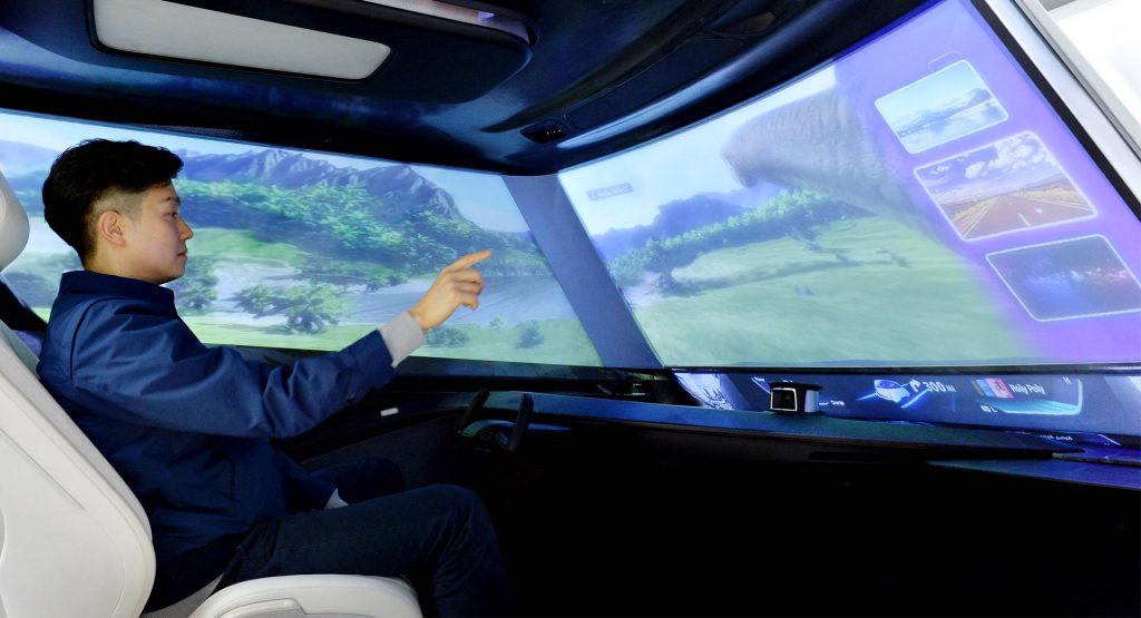  The Windshield Of The Future Could Be A Giant Display For Streaming Movies