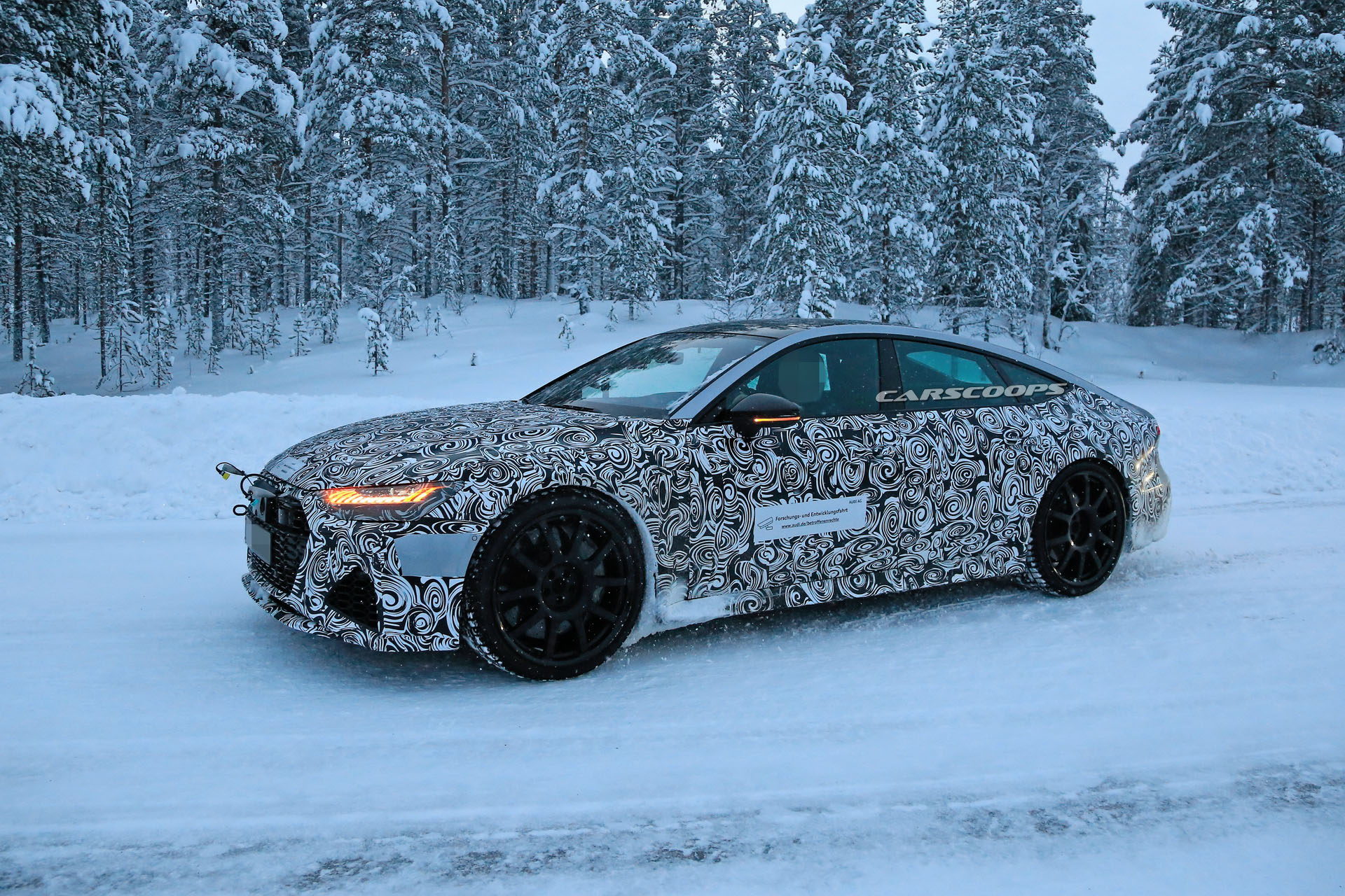 2019-Audi-RS7-Scoop-06 2020 Audi RS7 Spotted Near The Arctic Circle, Will Get Over 600-HP