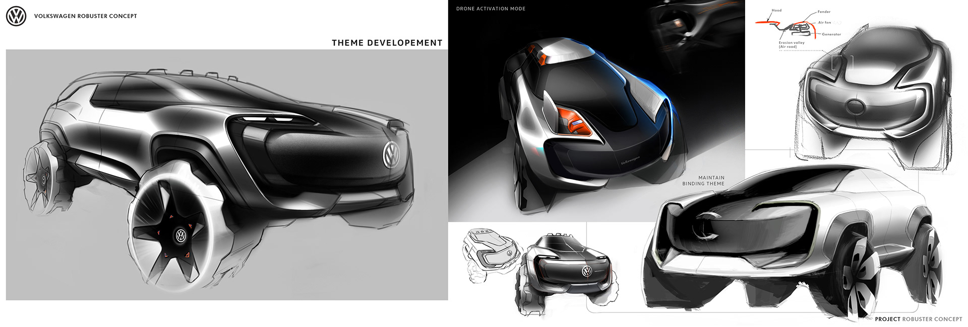 vw rugged suv concept render 4 VW T-Rug Reportedly Coming To Challenge Land Rover Defender