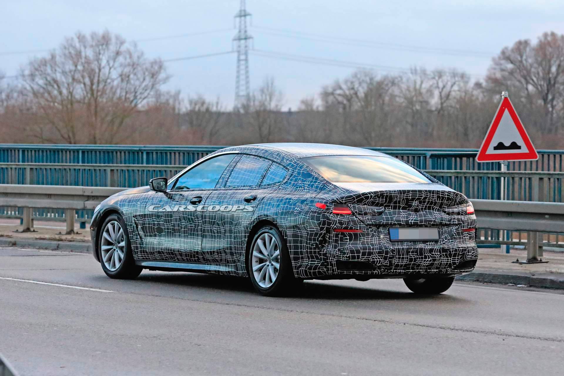 2020 BMW 8 Series Gran Coupe spy shots 17 2020 BMW 8 Series And M850i Gran Coupes Peel Off Their Face Masks