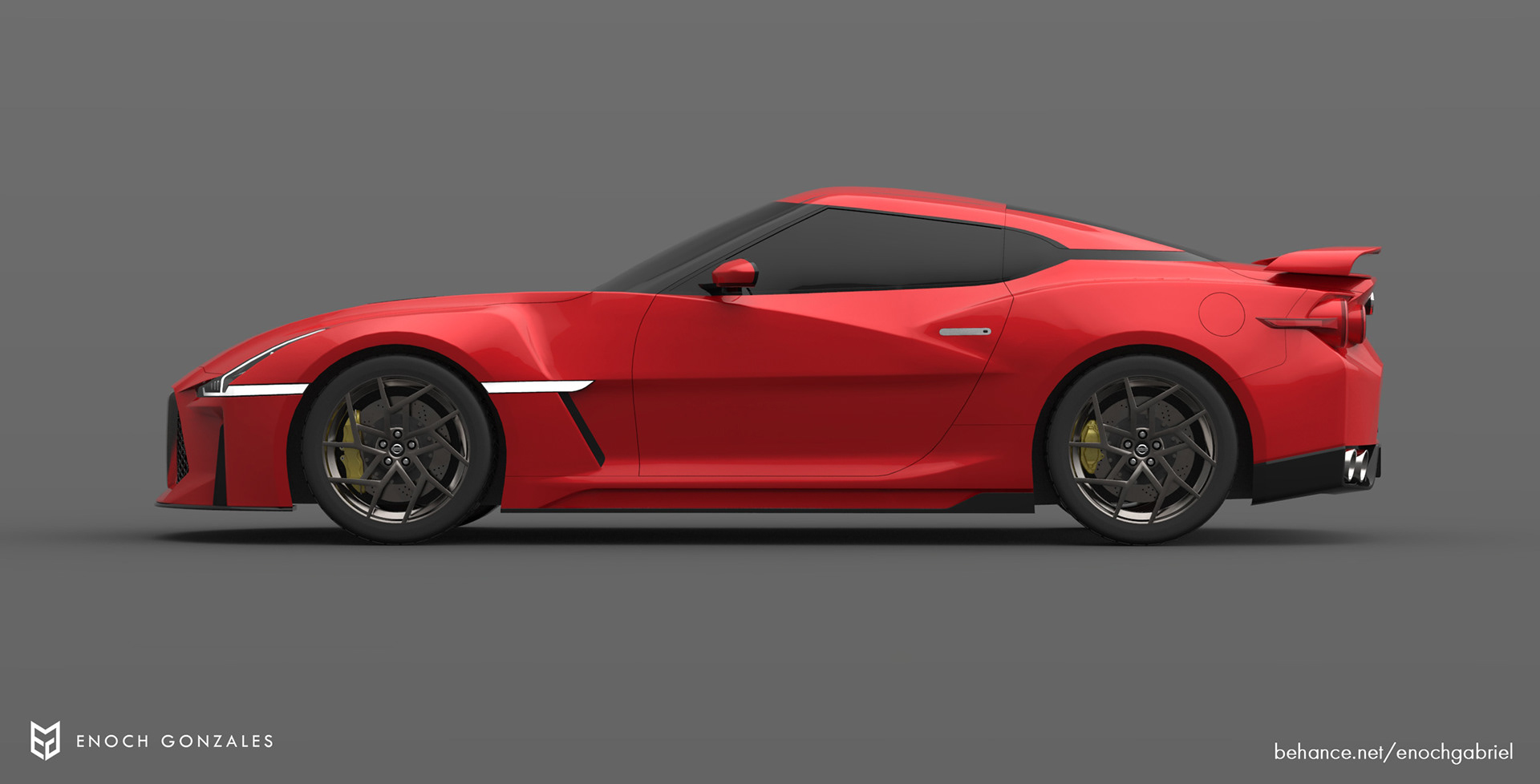 2021 nissan gt-r rendering 24 Next-Gen Nissan GT-R Illustration Brings Vision Gran Turismo And GT-R50 By Italdesign Together