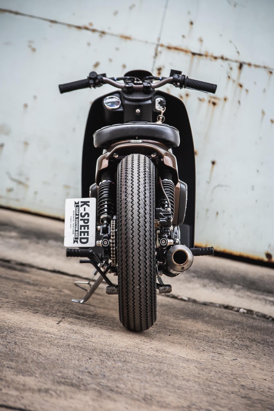 Honda Super Cub K-Storm by K-Speed x Storm Aeropart 4 K-Speed Transforms Humble Honda Super Cub Into A Cafe Racer