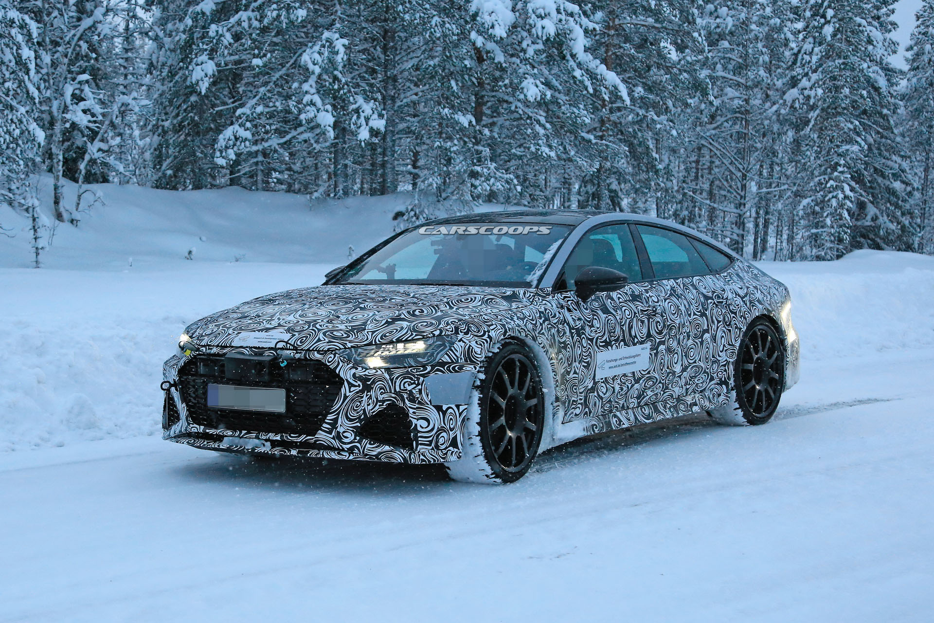 2019-Audi-RS7-Scoop-04 2020 Audi RS7 Spotted Near The Arctic Circle, Will Get Over 600-HP