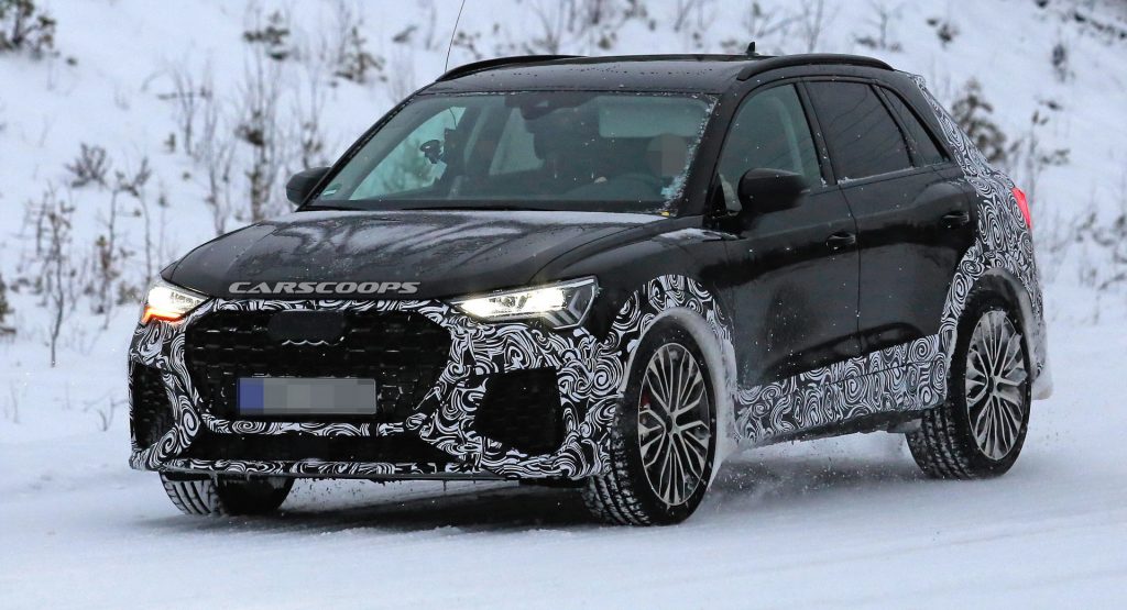  2019 Audi RS Q3 Ditches Full Body Camo, Goes Out To Play In Snow