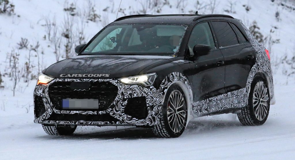 2019 Audi RS Q3 Ditches Full Body Camo, Goes Out To Play In Snow