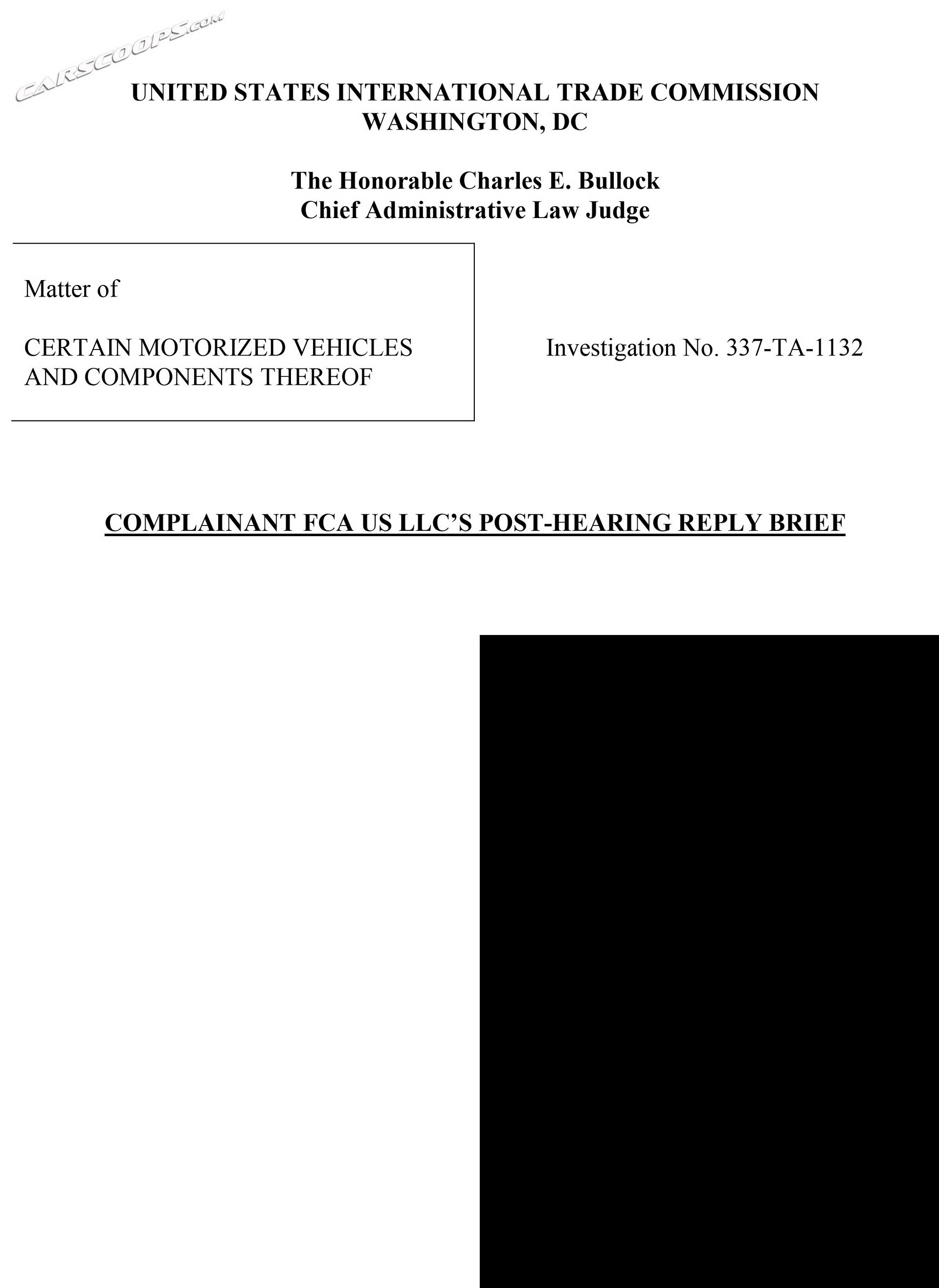 Mahindra brief-1 copy FCA Says Reports Claiming Mahindra Won First Battle To Sell Roxor In U.S. Are False (Updated)