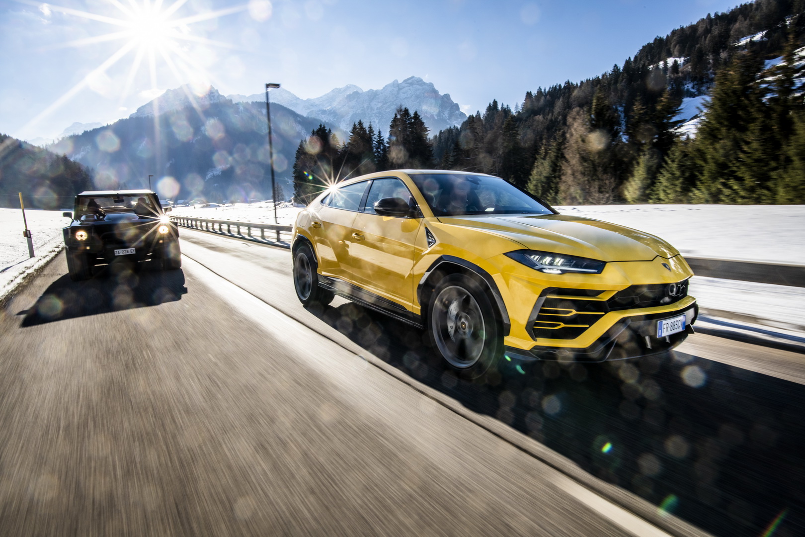 lamborghini urus lm002 5 Lamborghini Urus Convoy Embarks On Special Journey, LM002 Leads The Pack