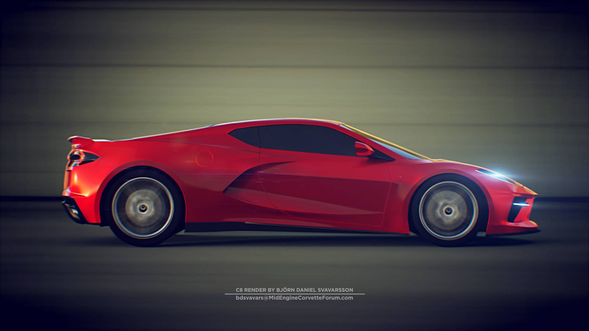 2020 Chevrolet Corvette C8 rendering by bdsvavars:MidEngineCorvetteForum bsdsvavars 2020 Corvette Said To Debut In Summer 2019 At Standalone Event, Could Start At Just Under $70k