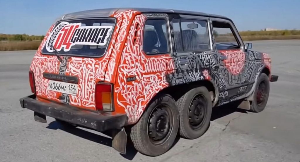  Lada Niva 6×6 Built By Two Russians Is A Rather Unusual Project