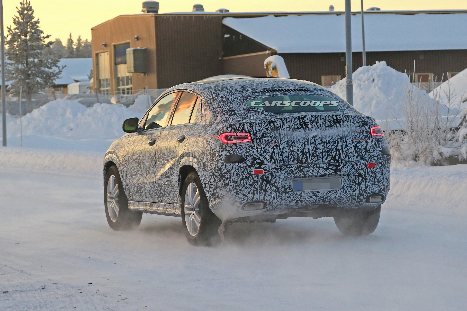 2020 mercedes gle coupe winter spy shots 8 2020 Mercedes GLE Coupe Teased Ahead Of August 28th Debut