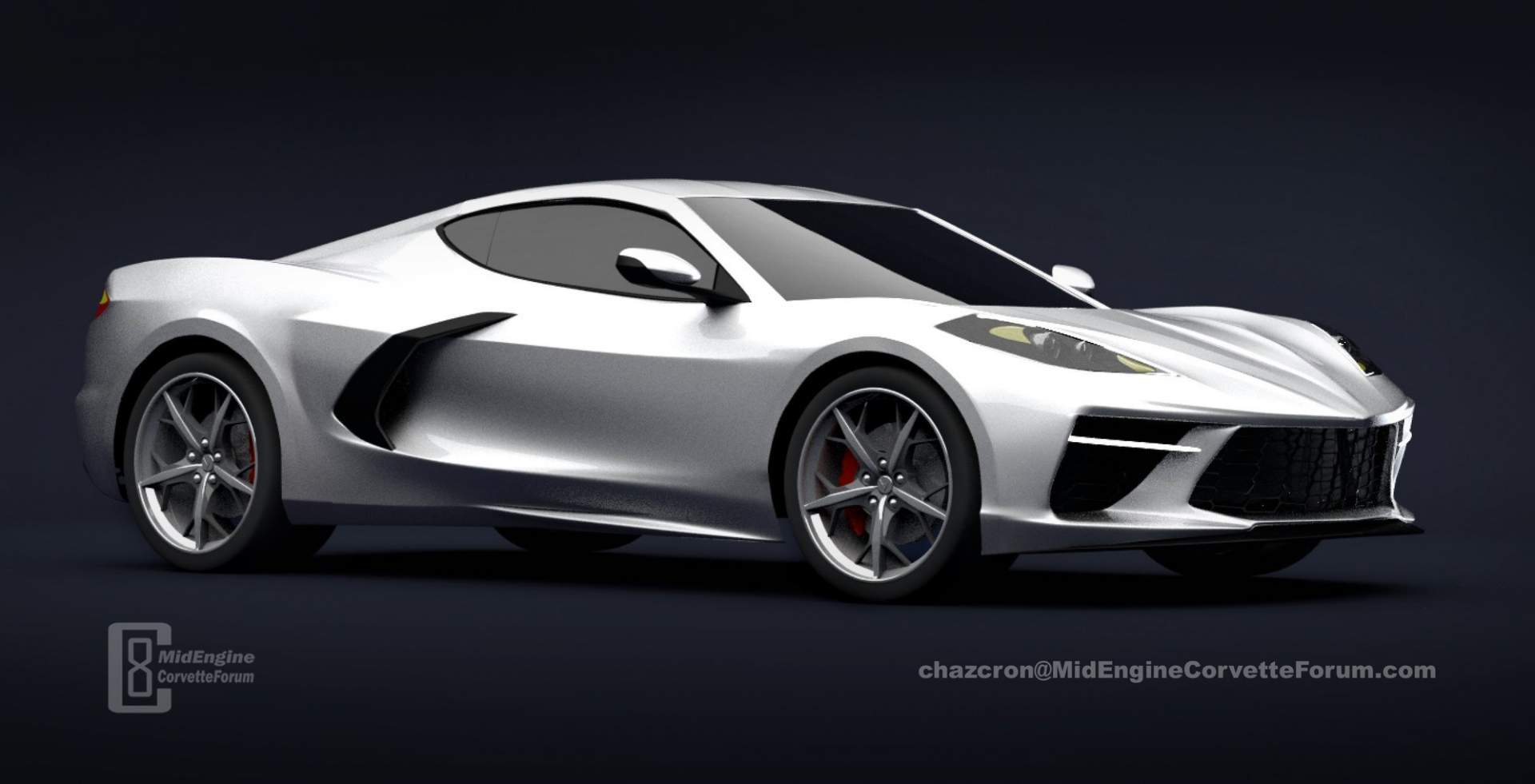 2020 Chevrolet Corvette C8 renderings by Chazcron 7 2020 Corvette C8 Rumored To Make Surprise Debut On January 14