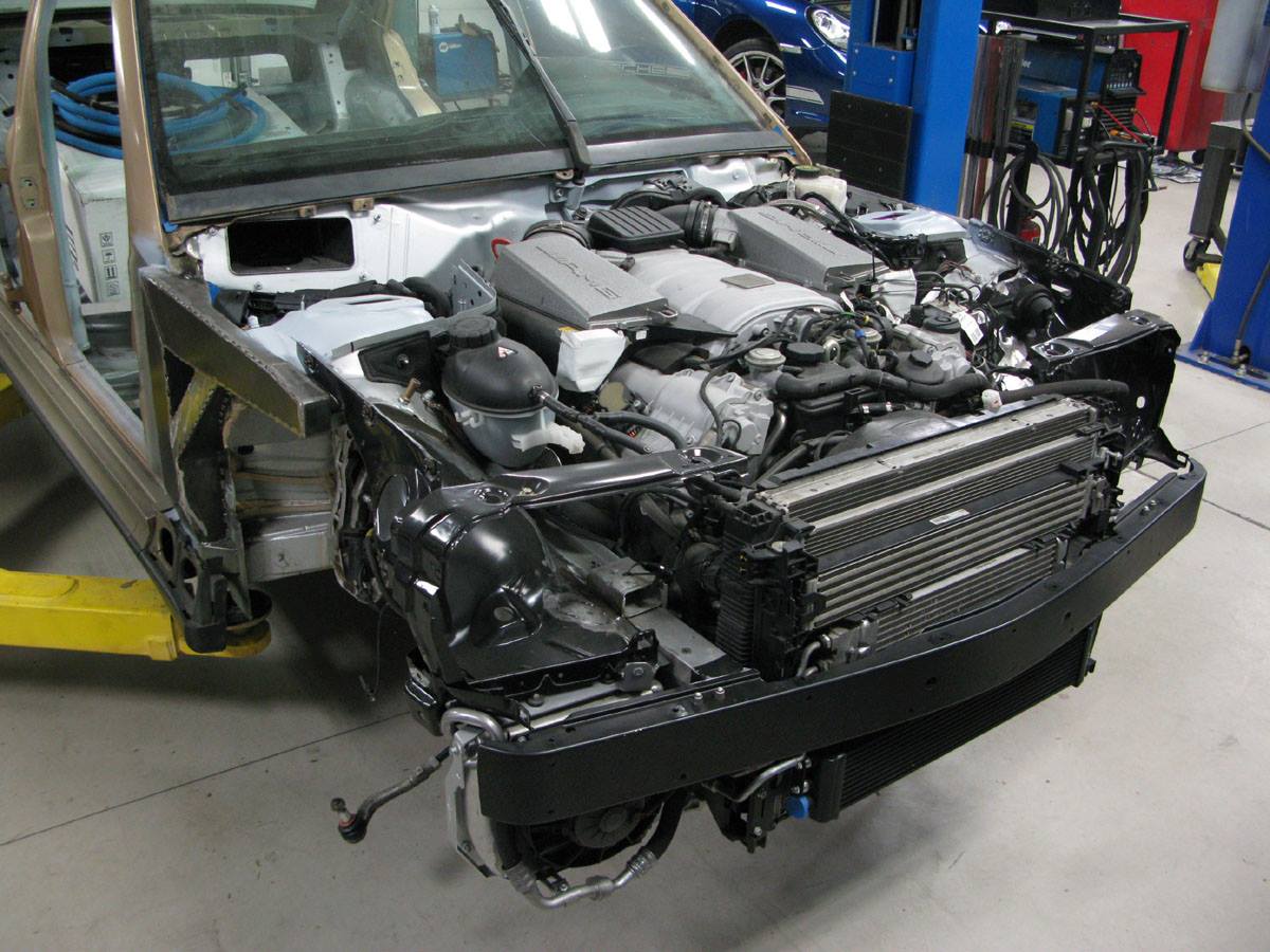 mercedes 190e c63 amg conversion 73 Tuner Transplants Classic Mercedes 190E 2.5 16 EVO Body On A Modern C63 AMG