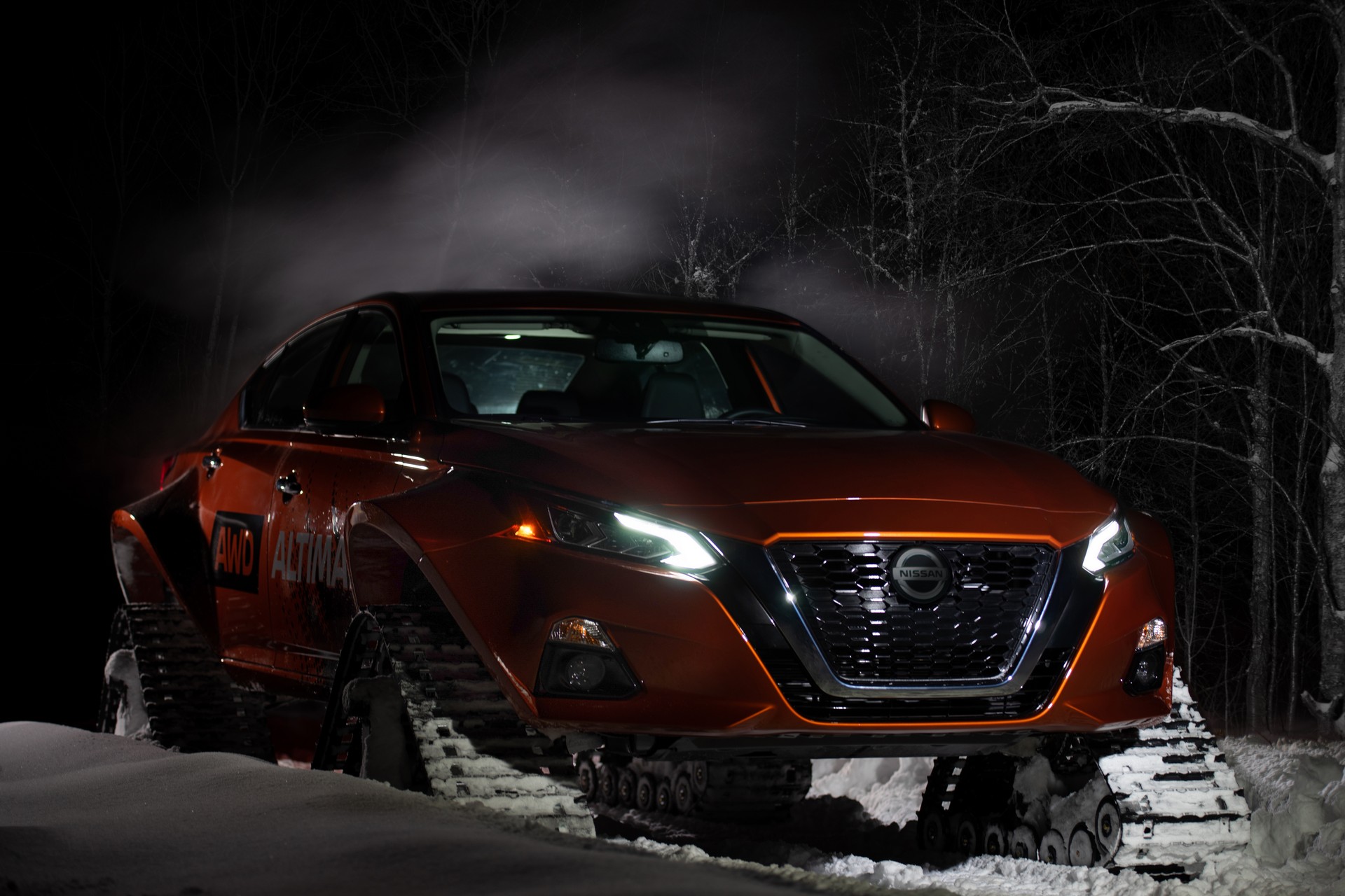 Nissan Altima-te AWD-19 Nissan Celebrates The AWD Altima By Giving It Tracks