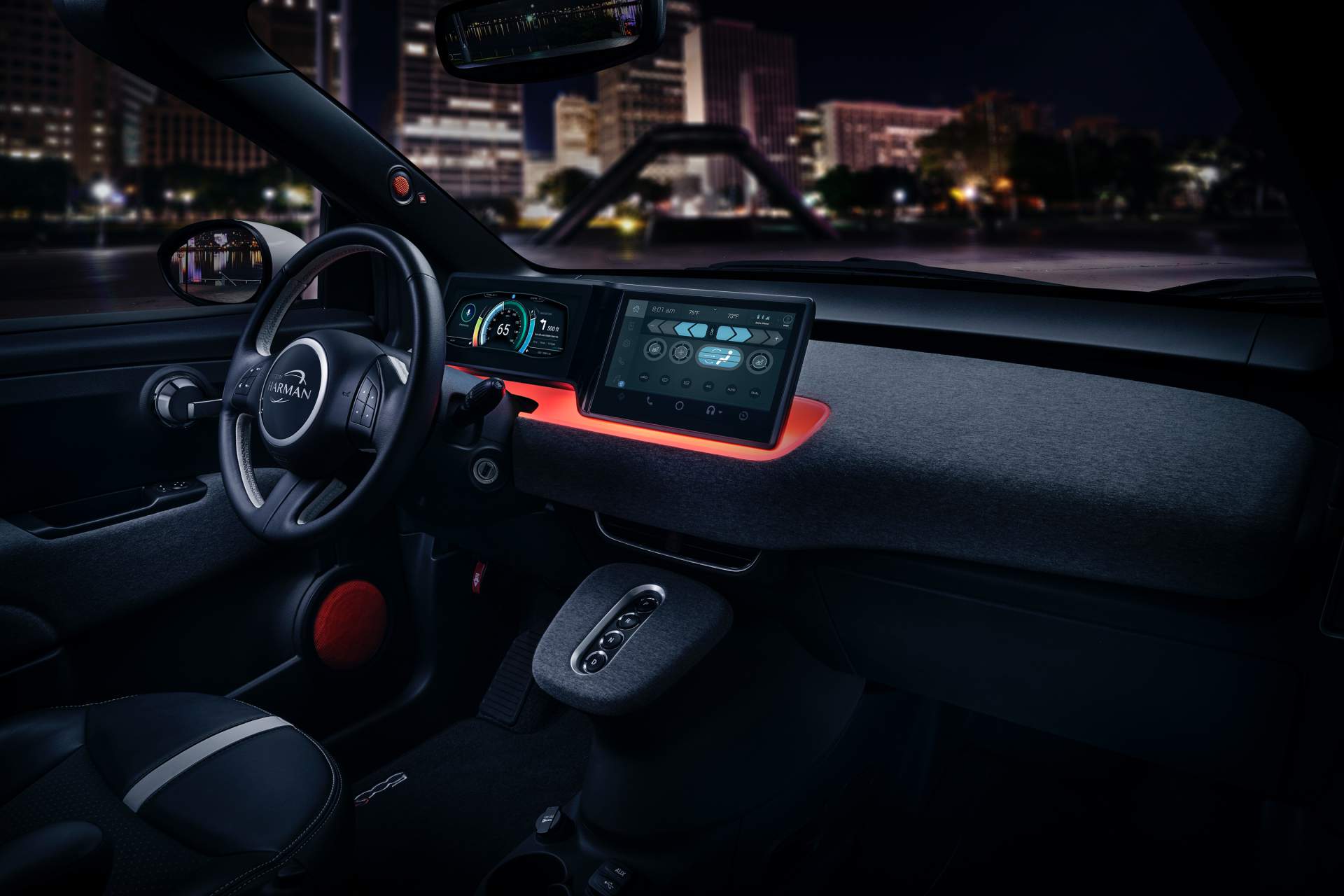 Fiat 500e Concept by Harman 7 Harman International Shows Fiat How To Build A Much Smarter 500e