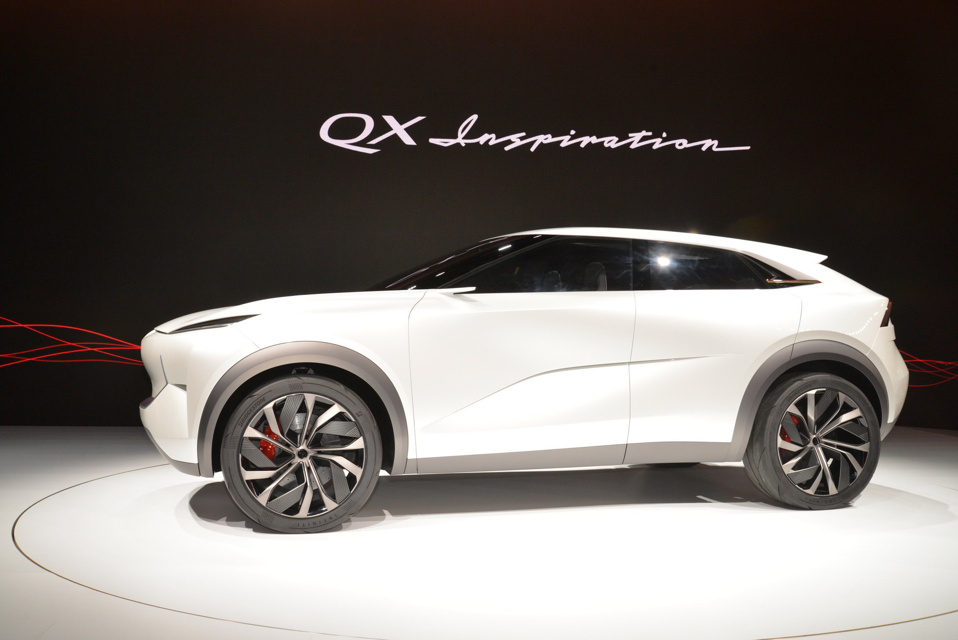 Infiniti QX Inspiration 6 Infiniti QX Inspiration Concept Broke Down In Detroit, Got Covered By The Tarp Of Shame