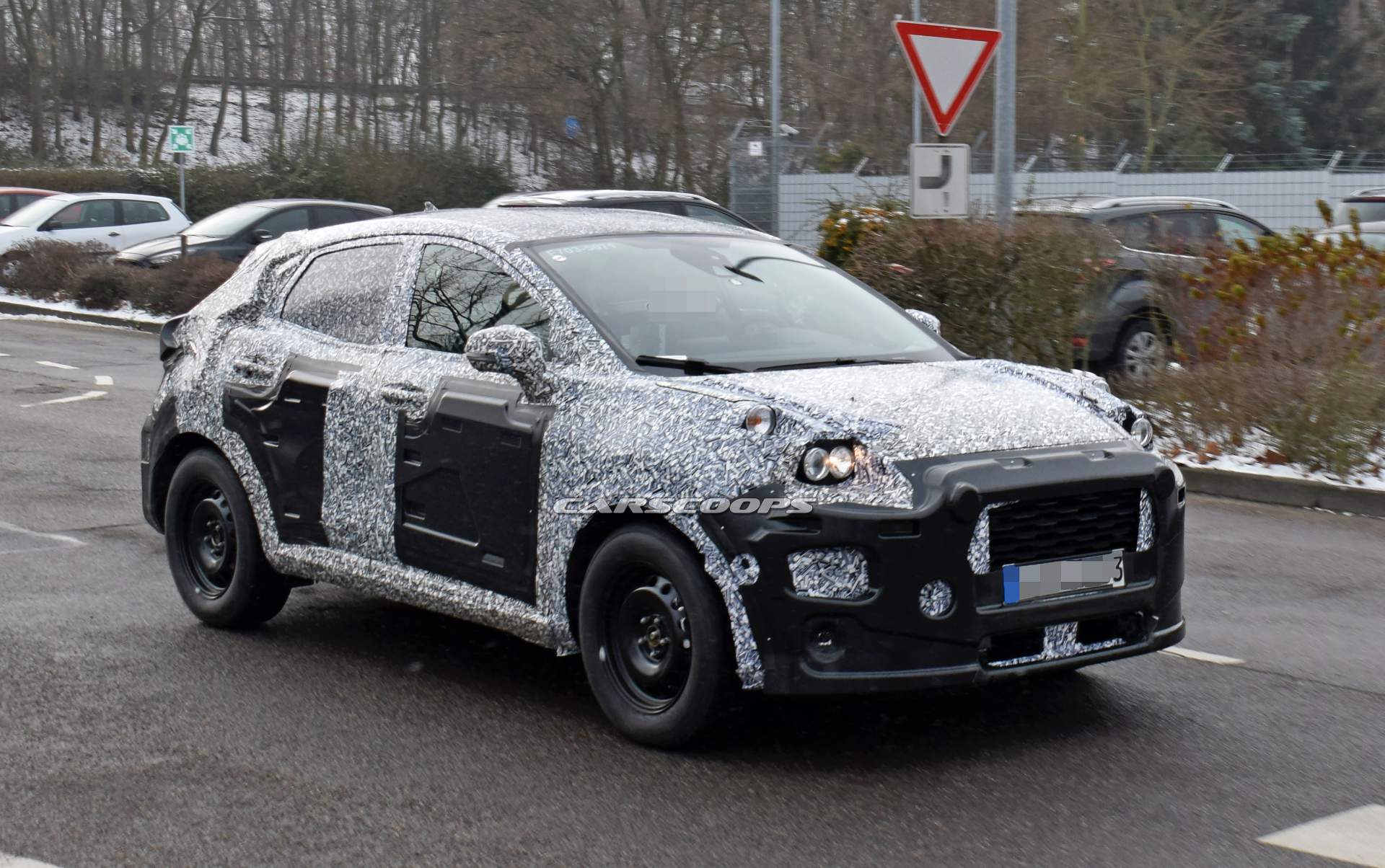 2020 Ford Fiesta-based SUV spy shots 24 Ford Fiesta-Based SUV EcoSport Replacement Spied Near The Arctic Circle