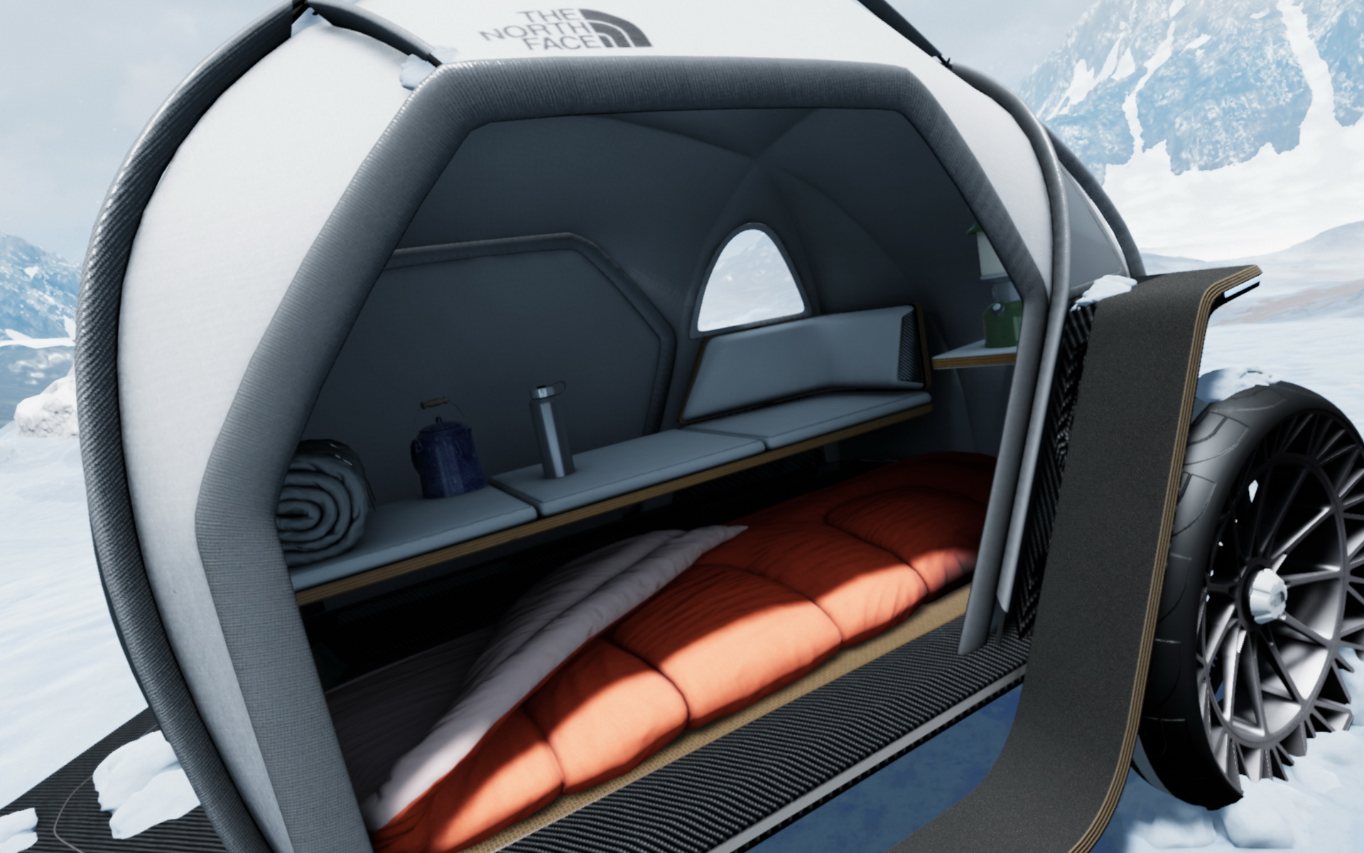 bmw designworks camper concept vr 4 BMW’s Designworks And The North Face Dream Up A Super Light Camper