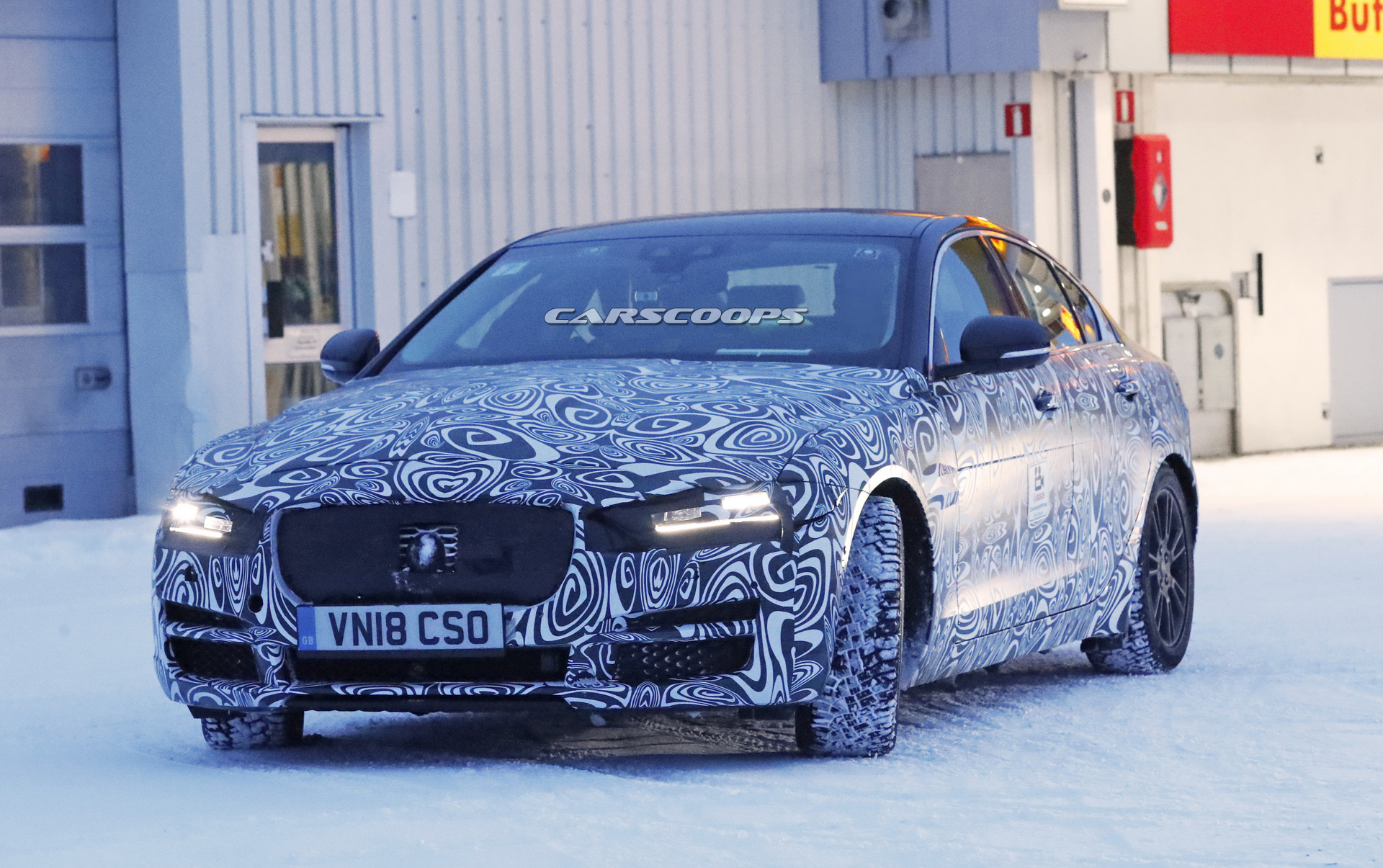 2020 jaguar xe facelift spy interior 14 2019 Jaguar XE Ditching Rotary Dial For Traditional Shifter