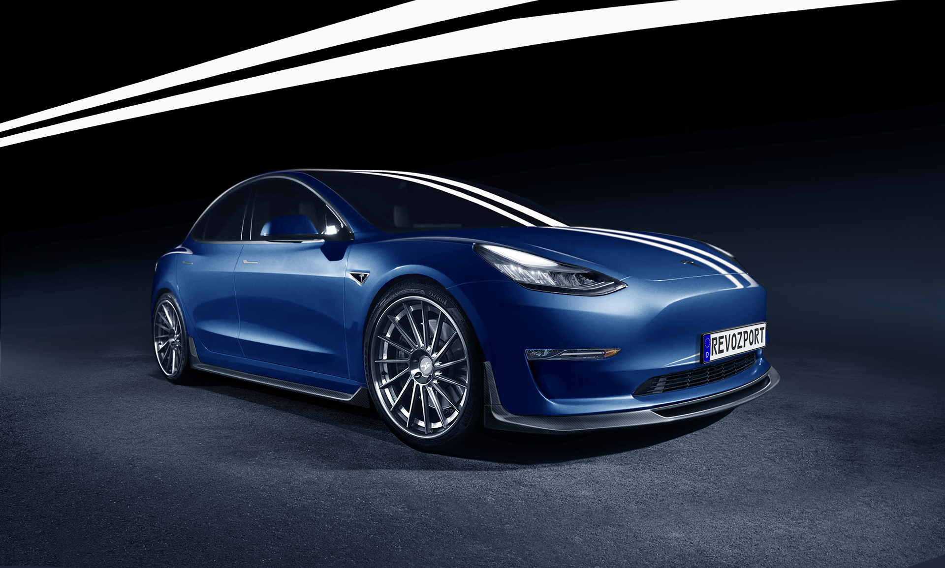 revozport tesla model 3 street rzentric kit 2 RevoZport’s Latest Tesla Model 3 Aero Kit Is Relatively Tame, Costs Just $5,500