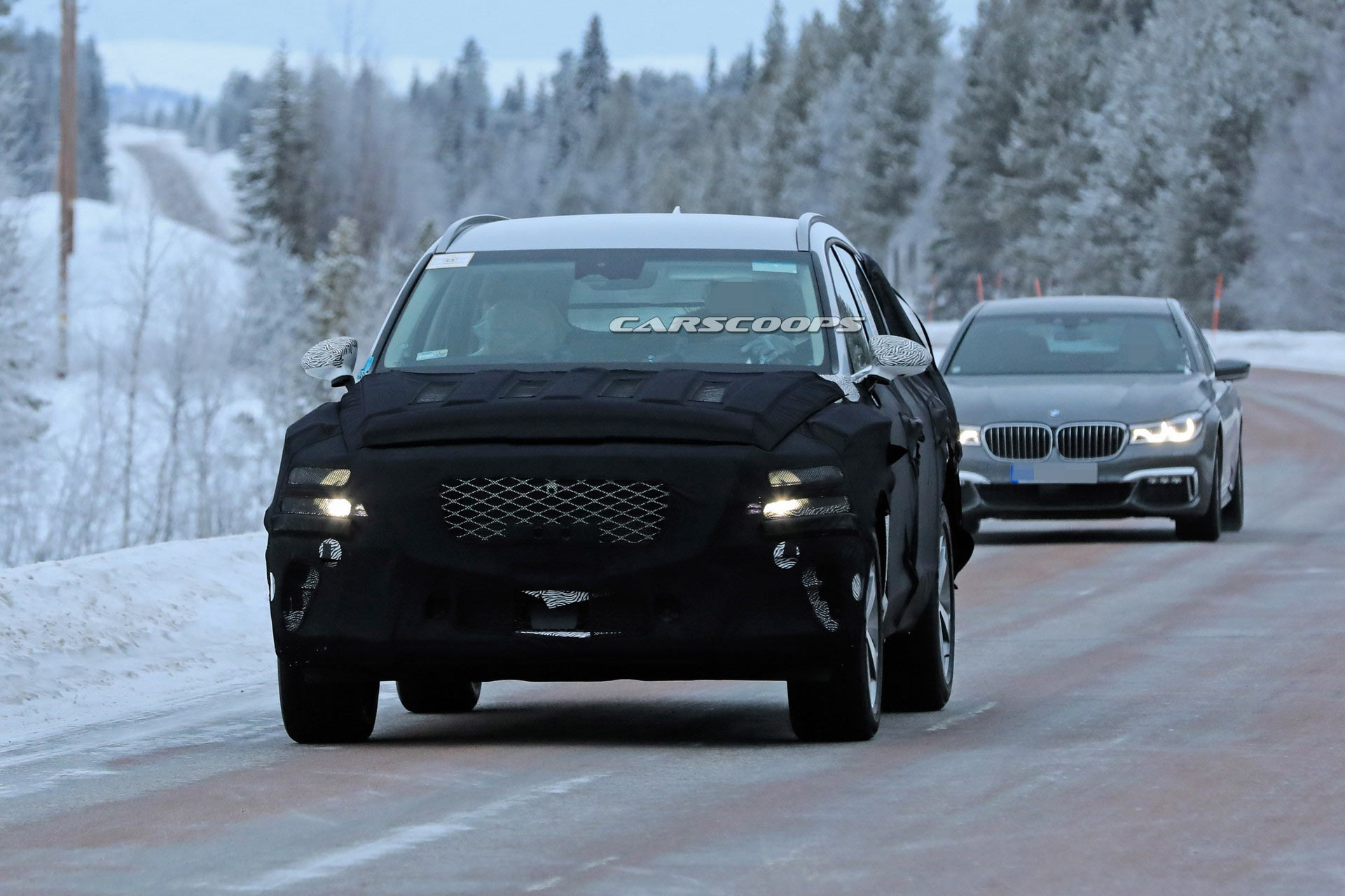 2020-Genesis-GV80-1 2020 Genesis GV80 Luxury SUV Filmed Testing, See First Interior Photos Too (Update)