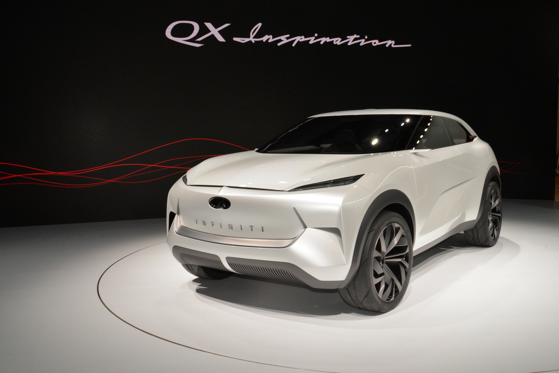 Infiniti QX Inspiration 4 Infiniti QX Inspiration Concept Broke Down In Detroit, Got Covered By The Tarp Of Shame