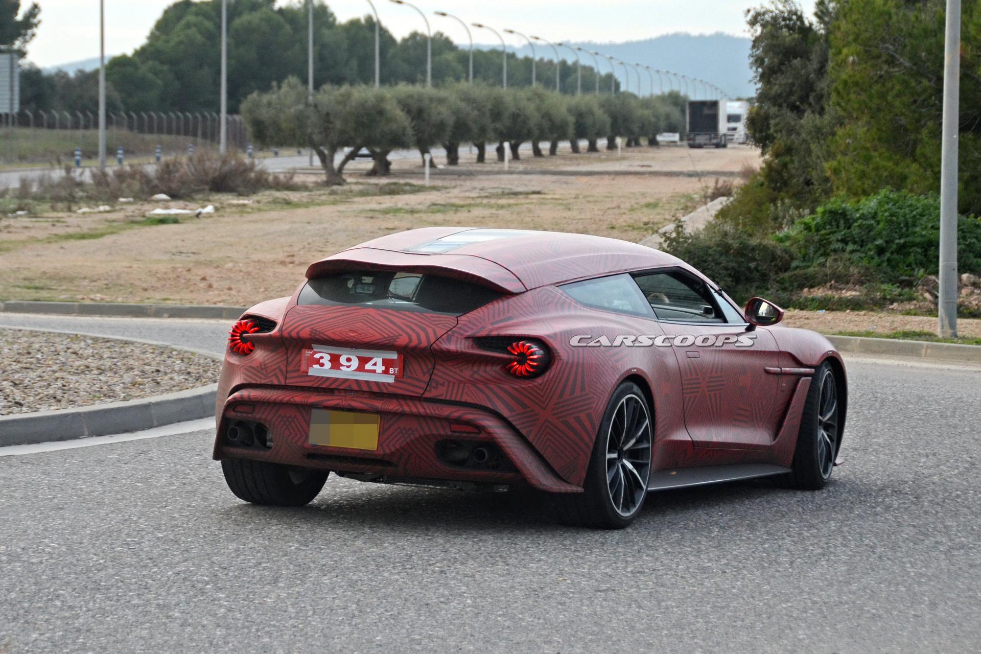 aston vanquish zagato shooting brake spy 6 New Aston Martin Vanquish Zagato Shooting Brake Is Coming For Ferrari GTC4Lusso