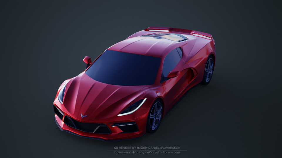 2020 Chevrolet Corvette renderings by bdsvavars 1 2020 Chevrolet Corvette C8 Spotted Heading For GM’s Proving Grounds