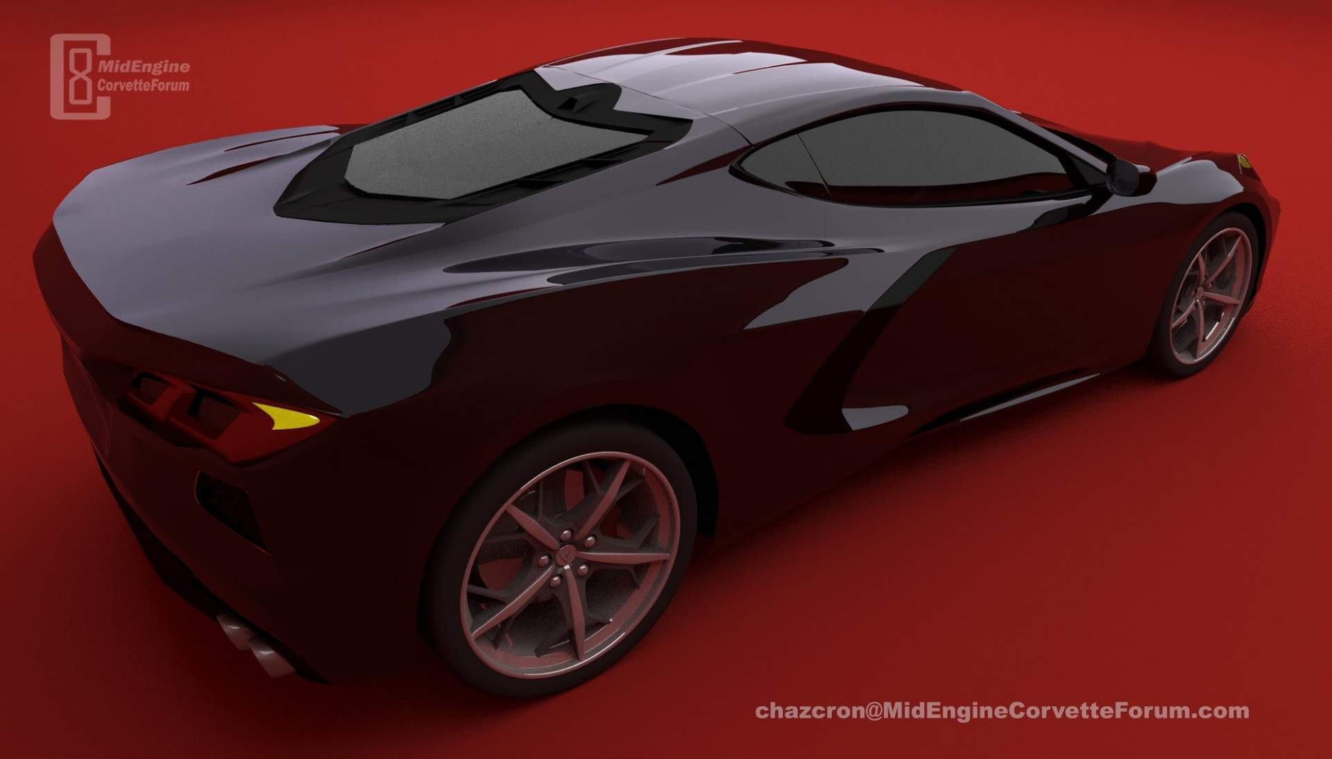2020 Chevrolet Corvette C8 renderings by Chazcron 3 2020 Corvette C8 Rumored To Make Surprise Debut On January 14