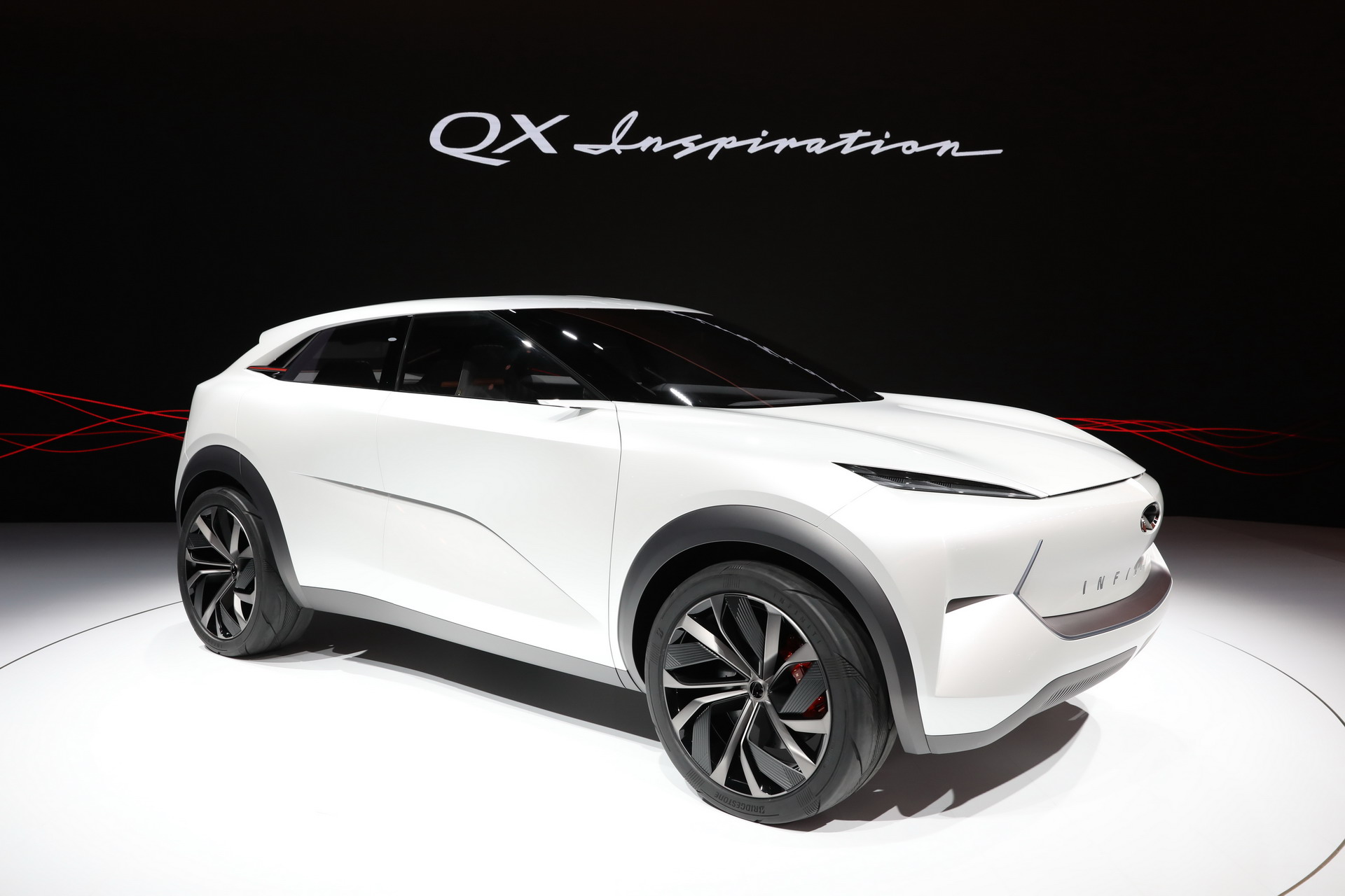 Infiniti QX Inspiration 11 Infiniti QX Inspiration Concept Broke Down In Detroit, Got Covered By The Tarp Of Shame